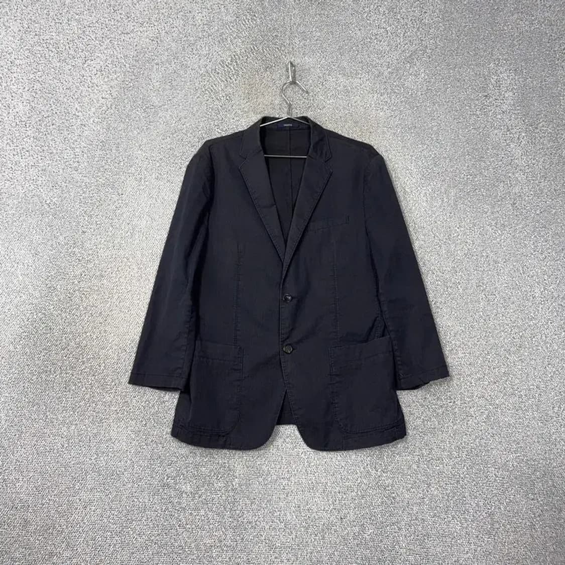 해지스 네이비 남성 캐주얼 버튼 블레이저 100 상품이미지1