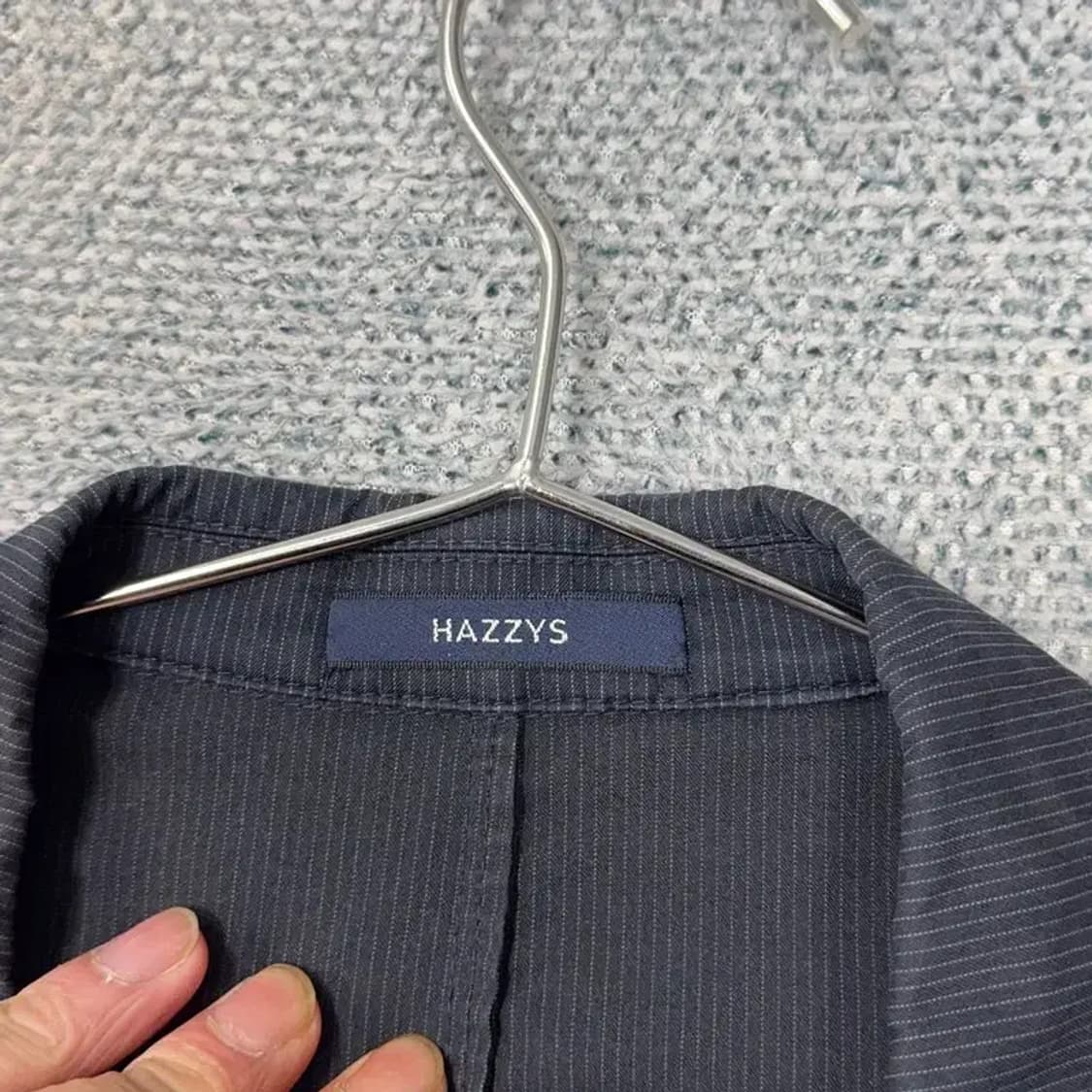해지스 네이비 남성 캐주얼 버튼 블레이저 100 상품이미지3