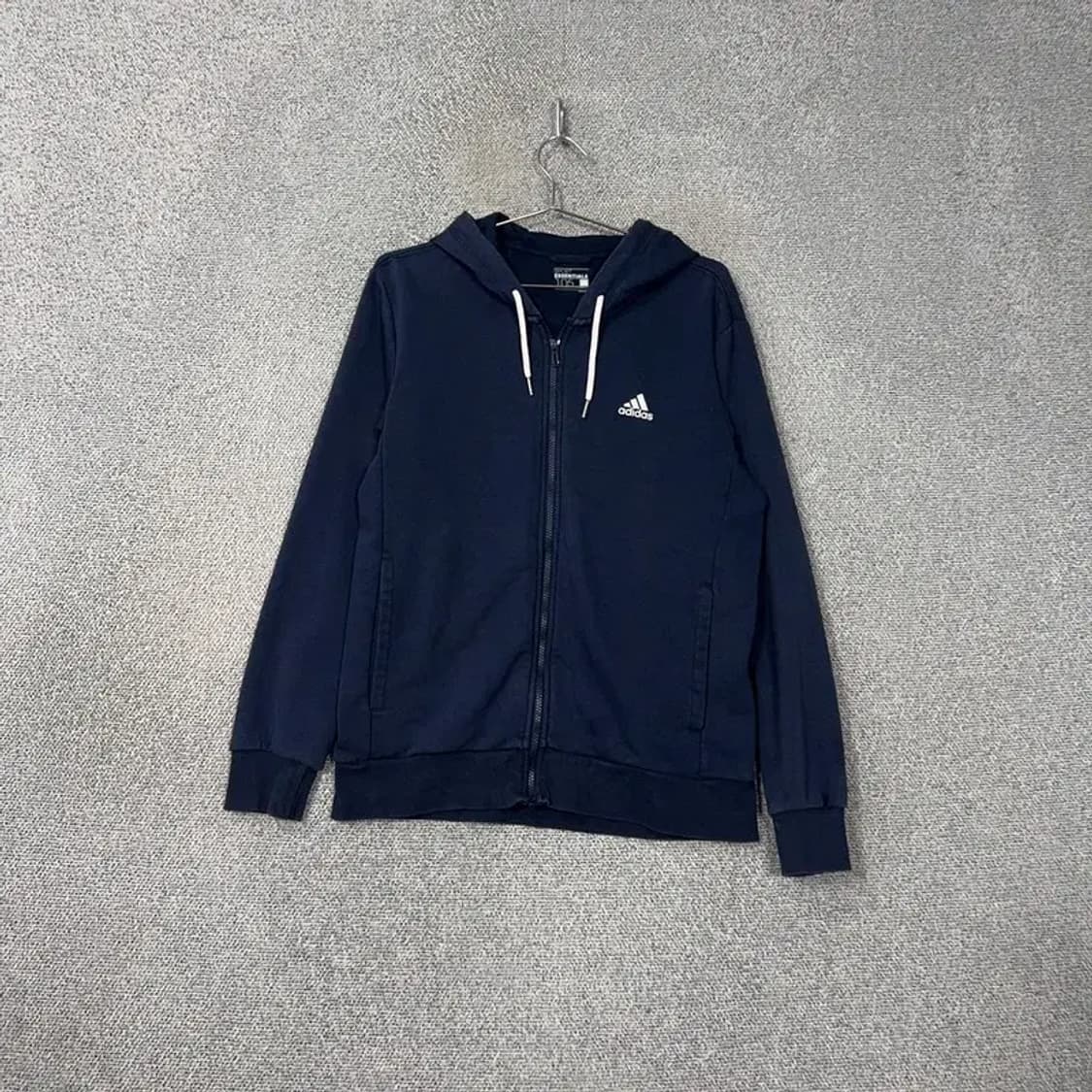 아디다스 로고 네이비 후드집업 105 상품이미지1