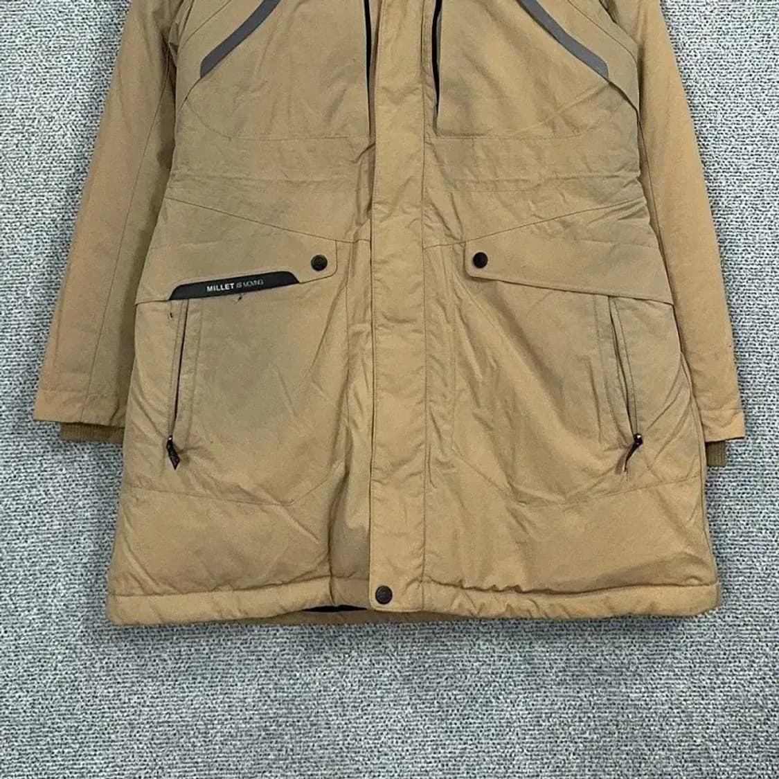 밀레 베이지 덕다운 파카 패딩 95 상품이미지4