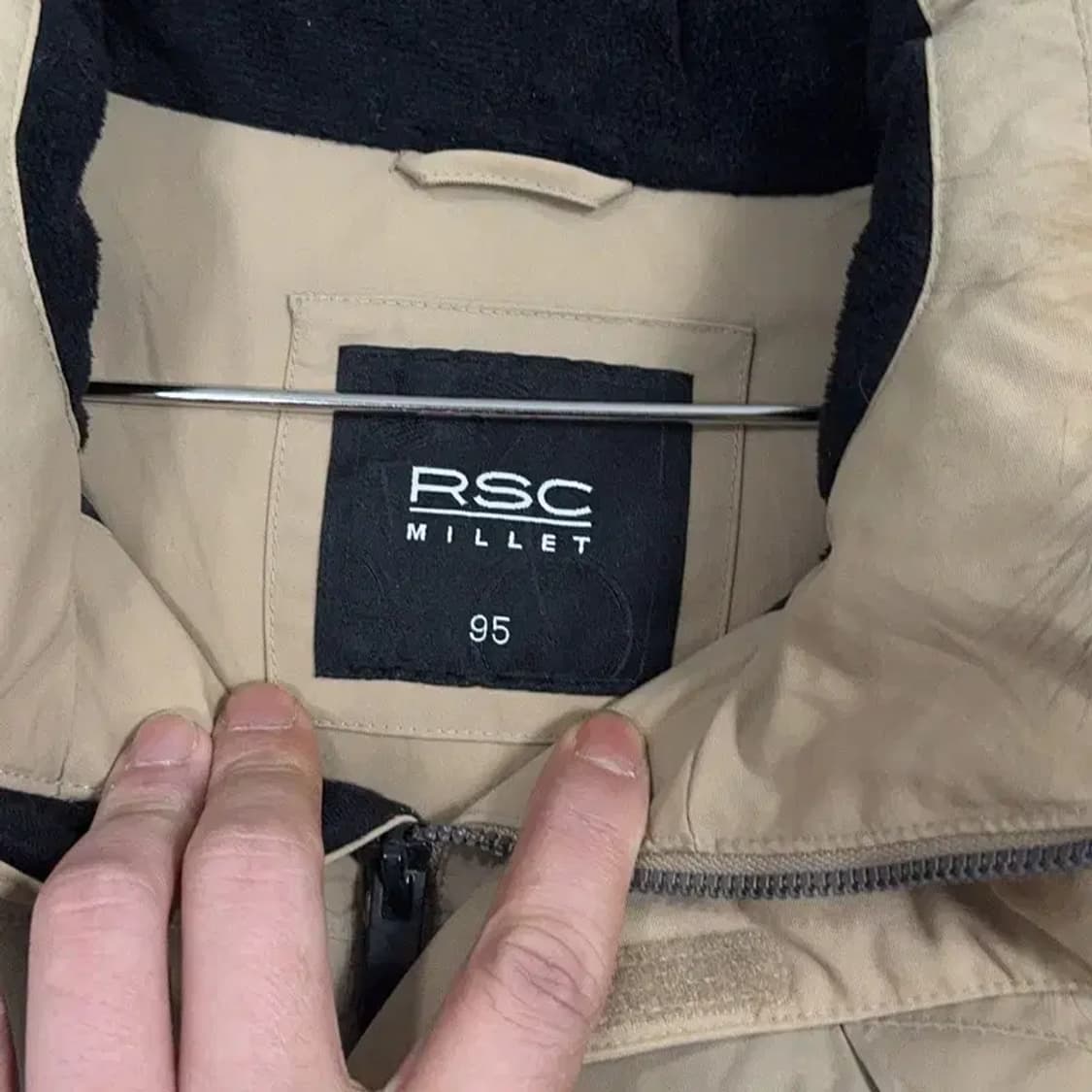 밀레 베이지 덕다운 파카 패딩 95 상품이미지5