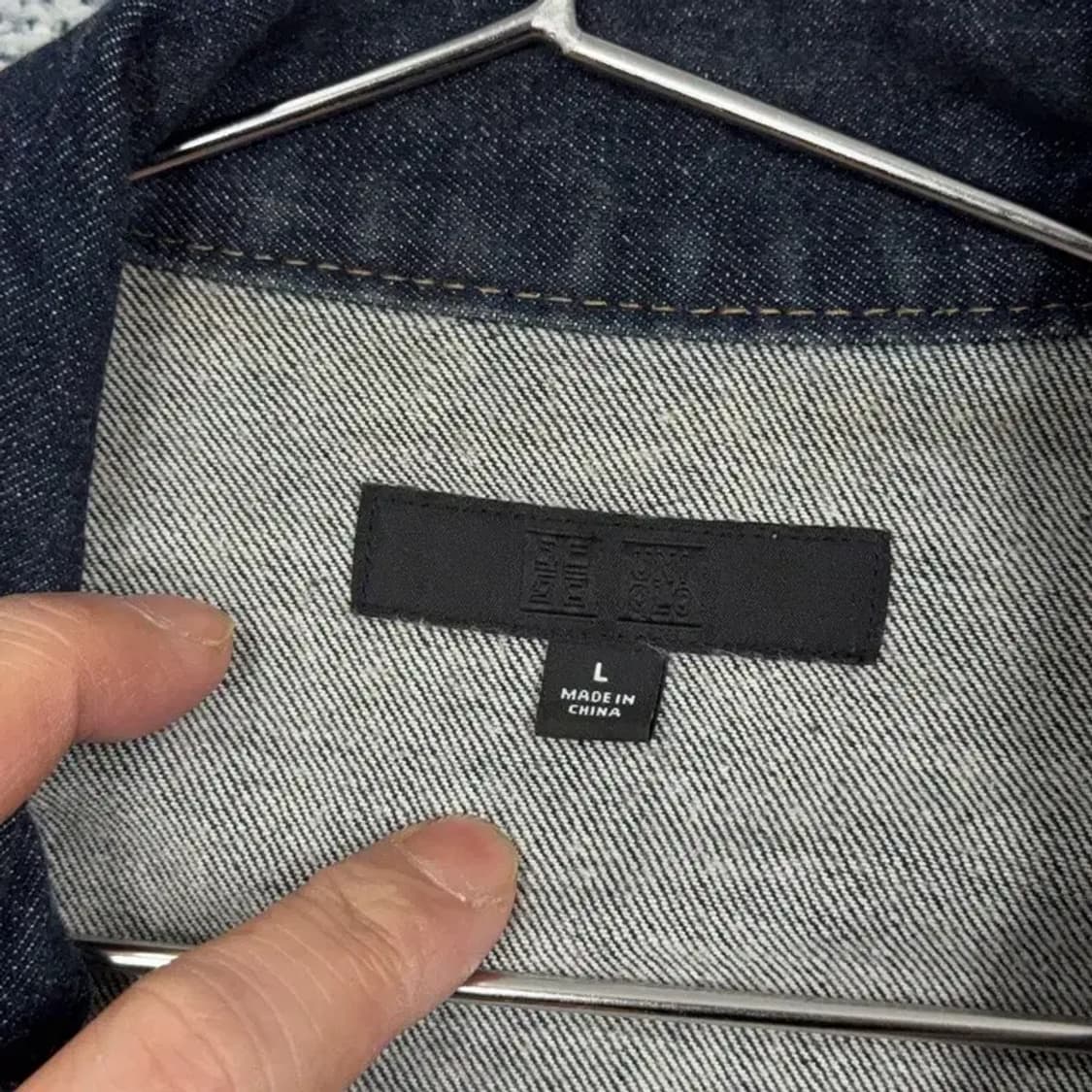 유니클로 네이비 캐주얼 데님 자켓 L 상품이미지3