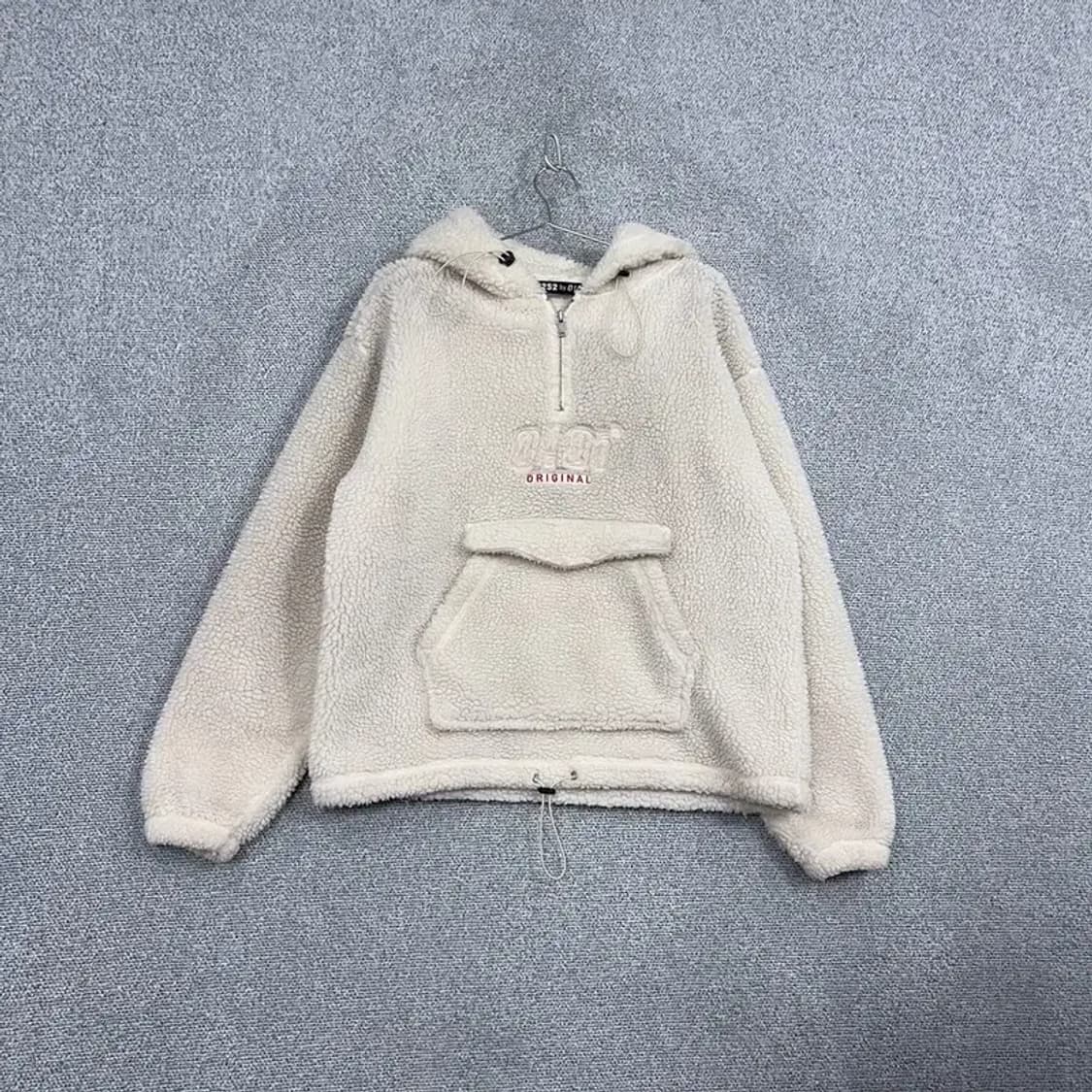 5252 OIOI 양털 뽀글이 반집업 후리스 후드티 FREE 상품이미지1