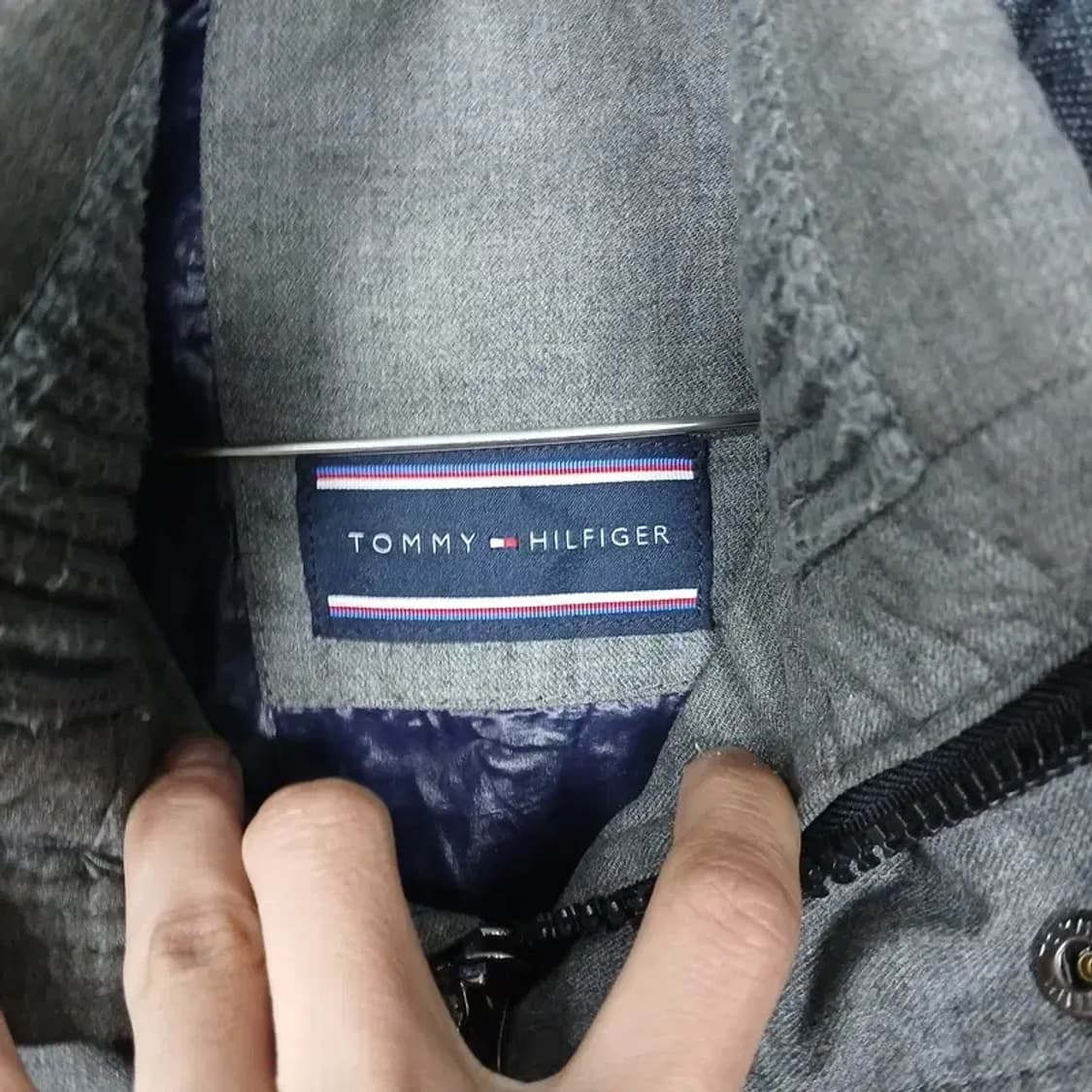 타미힐피거 그레이 쿼드포켓 남성 캐주얼 점퍼 L 상품이미지5