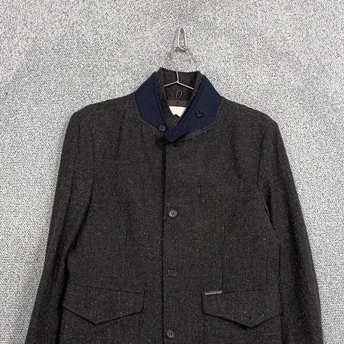 빈폴 그레이 남성 클래식 차이나넥 울 블레이저 자켓 100 상품이미지3