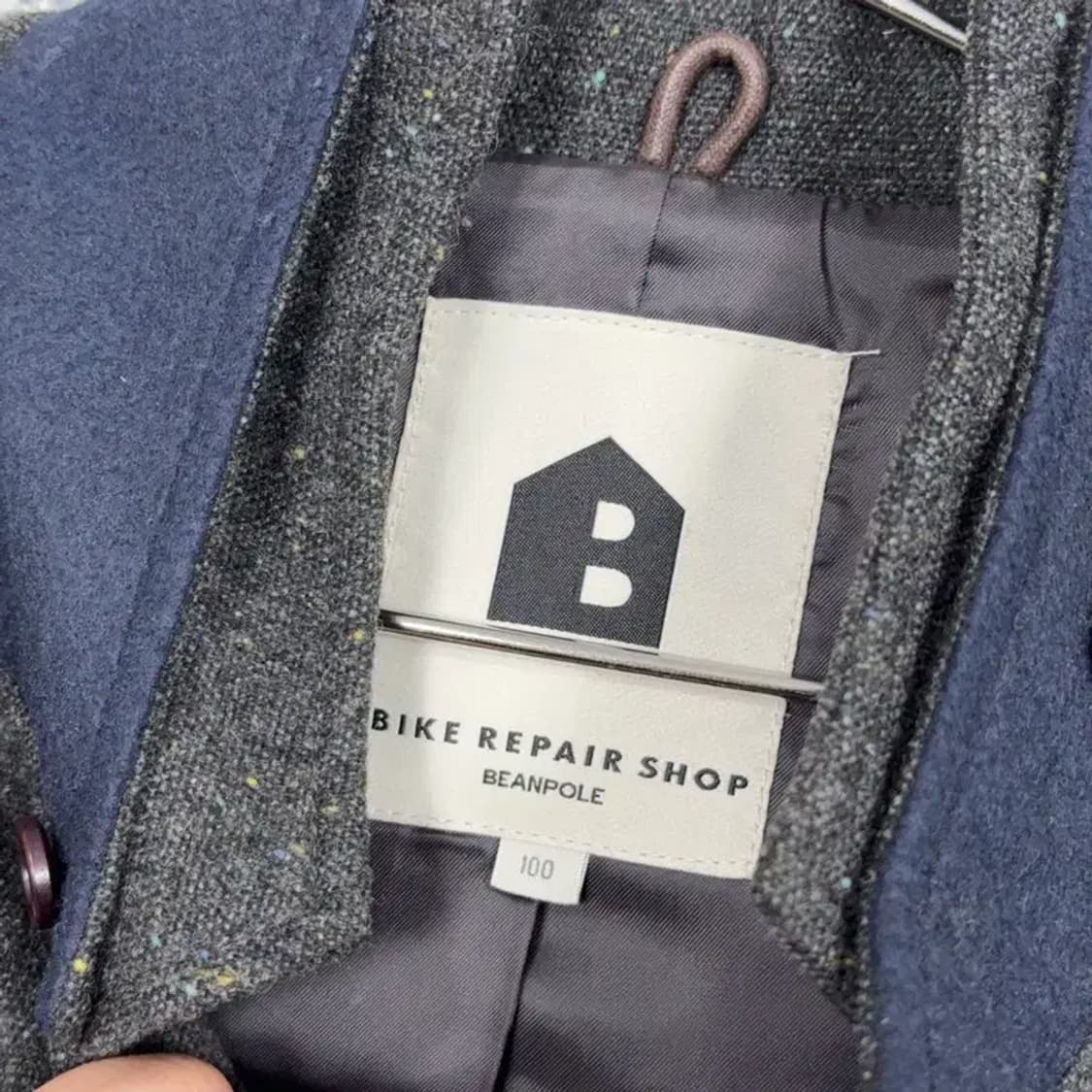 빈폴 그레이 남성 클래식 차이나넥 울 블레이저 자켓 100 상품이미지5