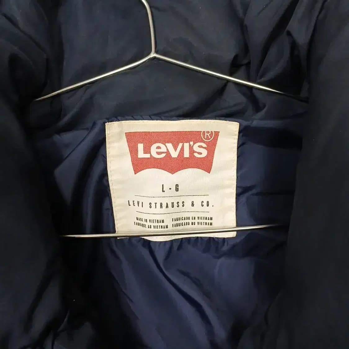 리바이스 네이비 캐주얼 패딩 점퍼 L 상품이미지5