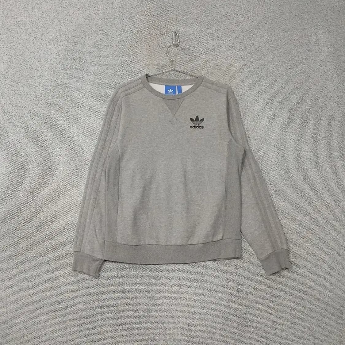 아디다스 불꽃 로고 삼선 그레이 맨투맨 95 상품이미지1