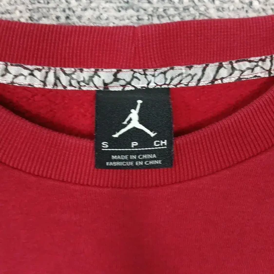 조던 레드 점프맨 로고 맨투맨 S 상품이미지3