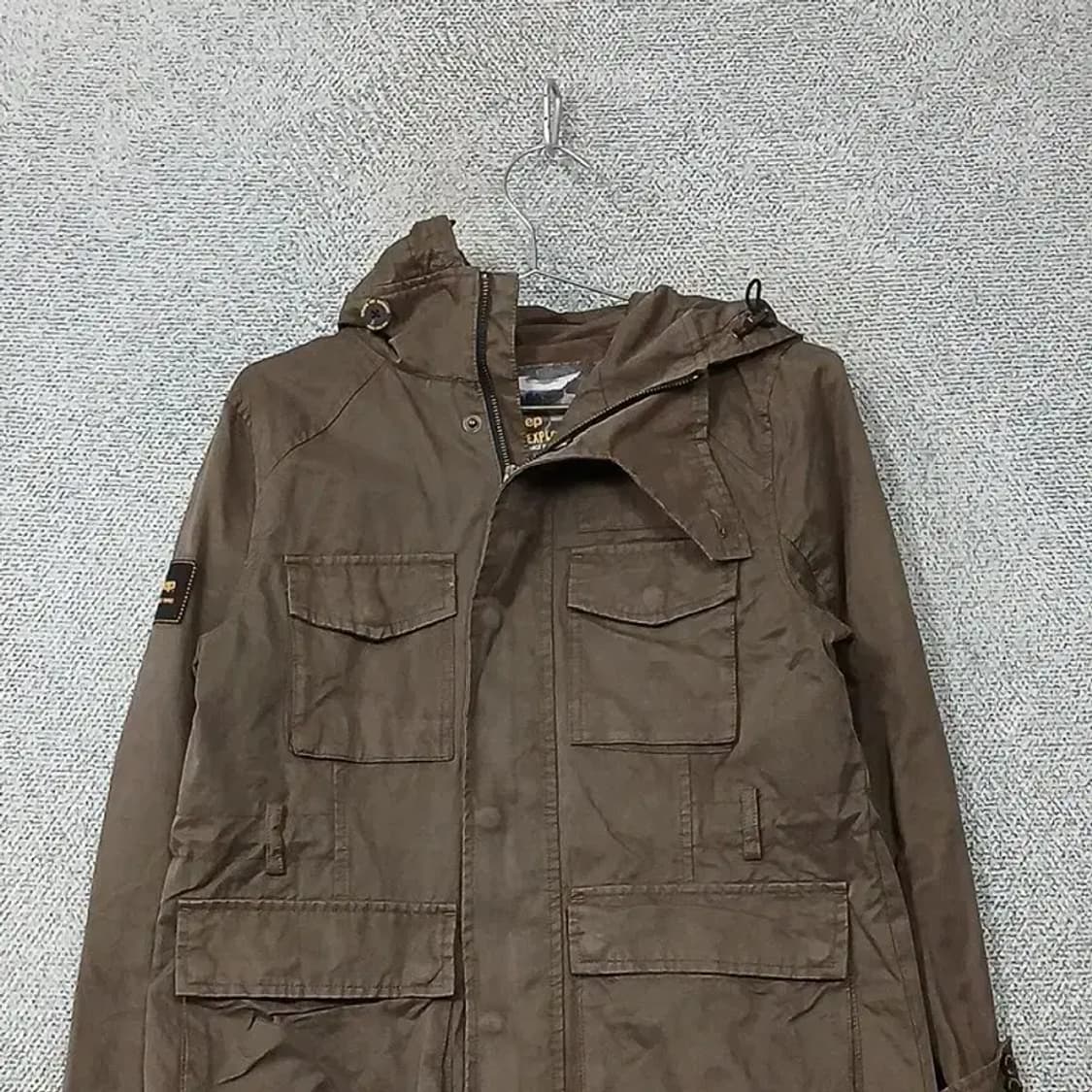 지프 브라운 빈티지 쿼드포켓 필드 자켓 M 상품이미지3