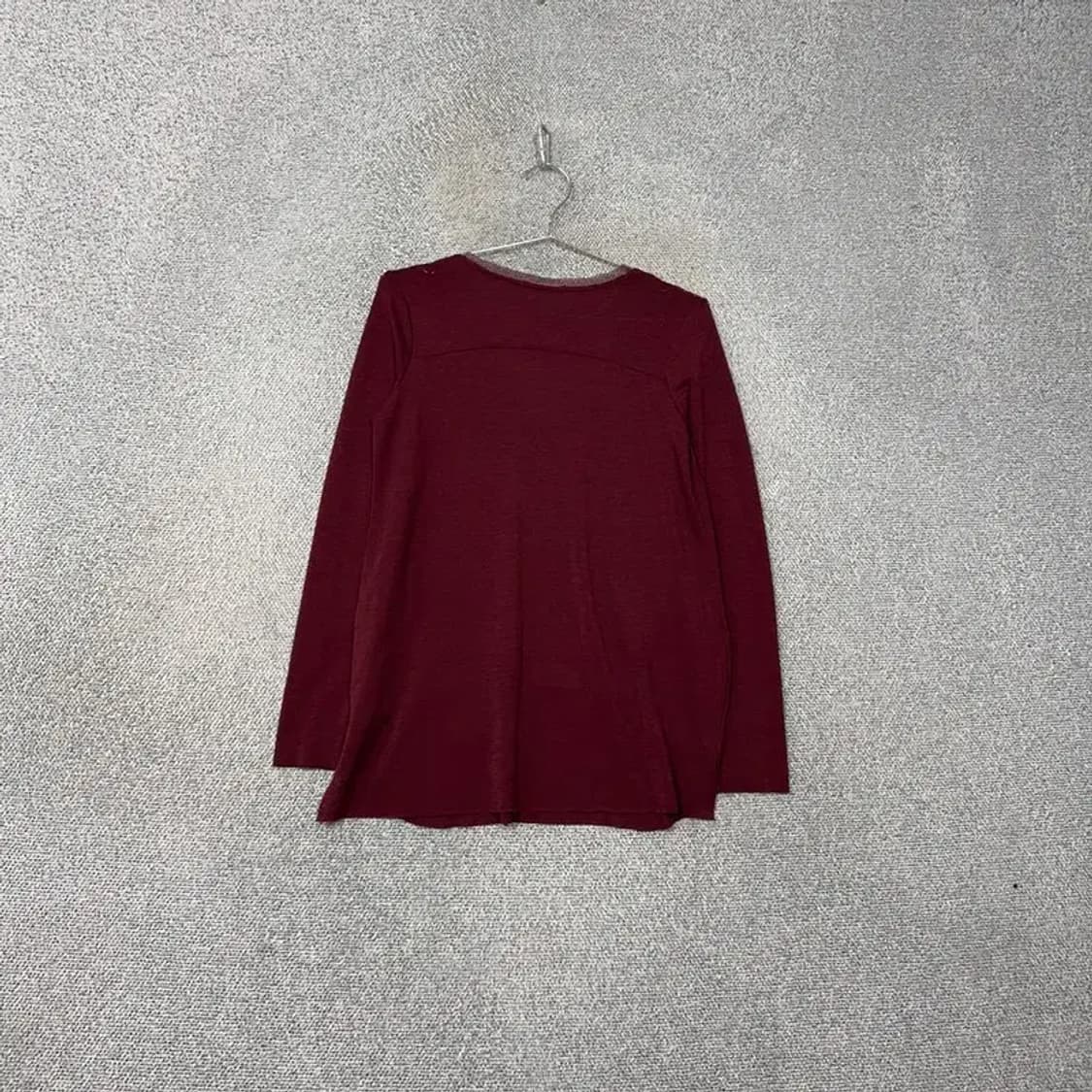 자라 버건디 브이넥 여성 니트 M 상품이미지2