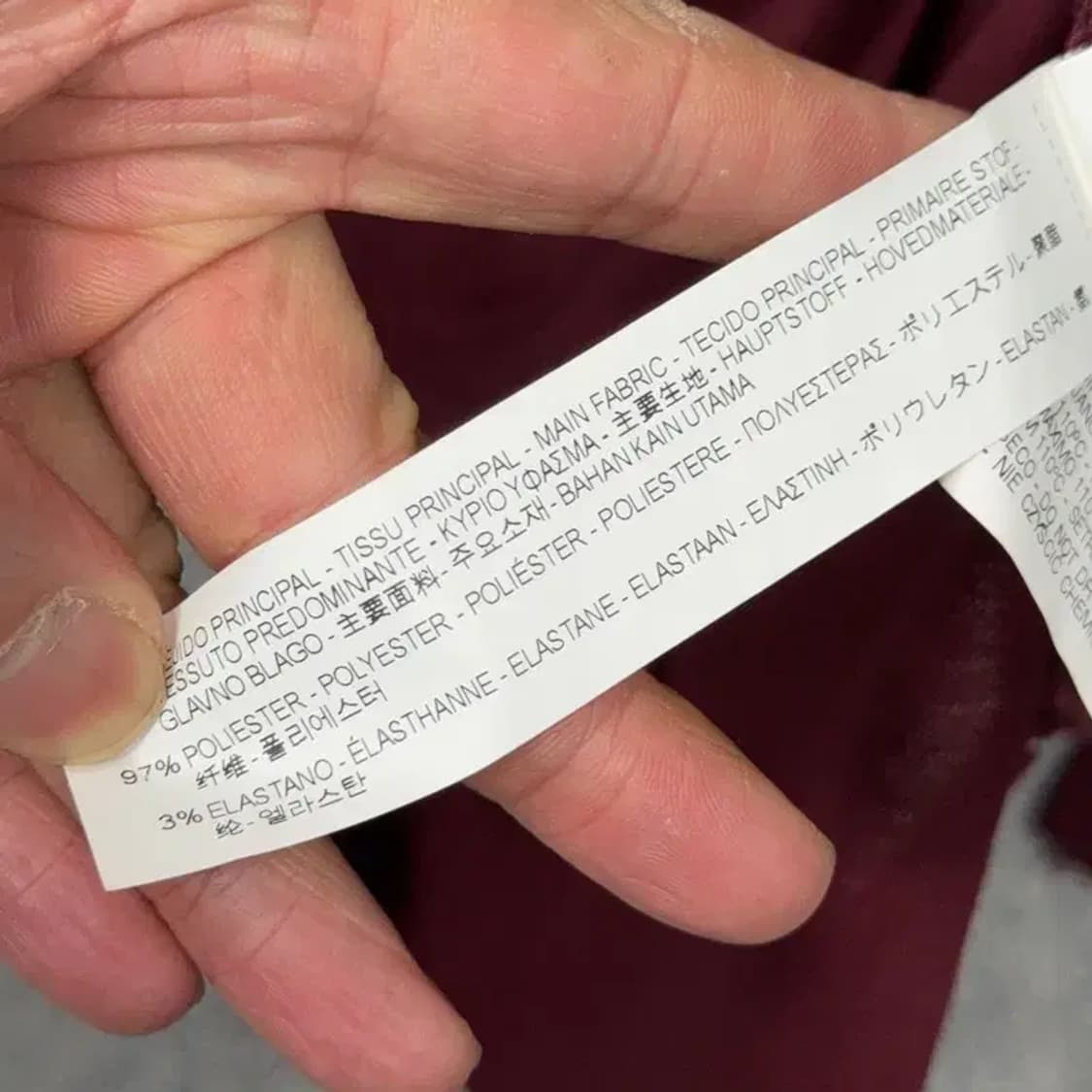 자라 버건디 브이넥 여성 니트 M 상품이미지6