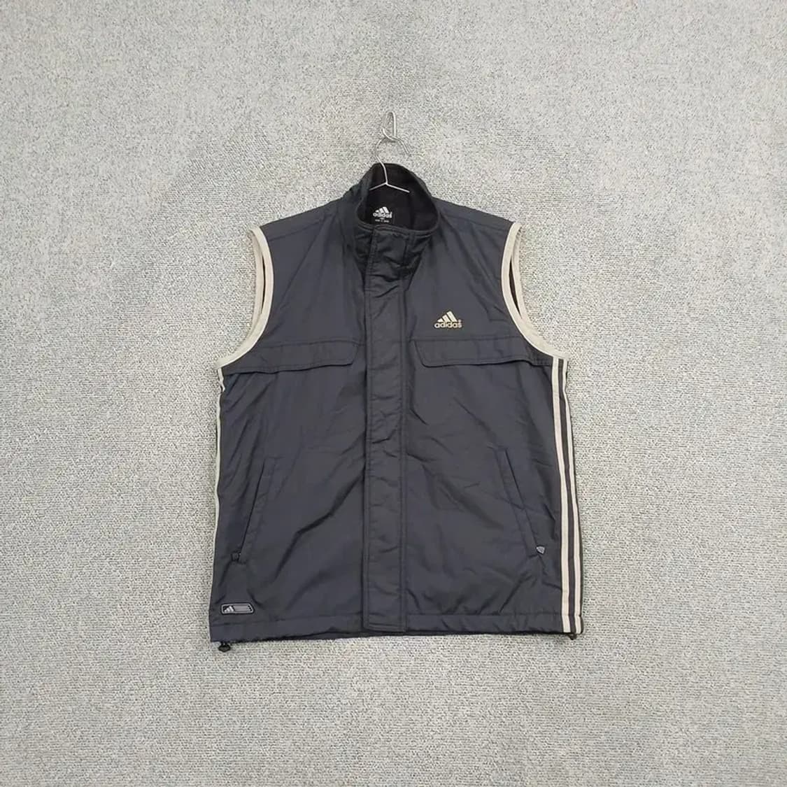 아디다스 로고 기모 집업 조끼 100 상품이미지1