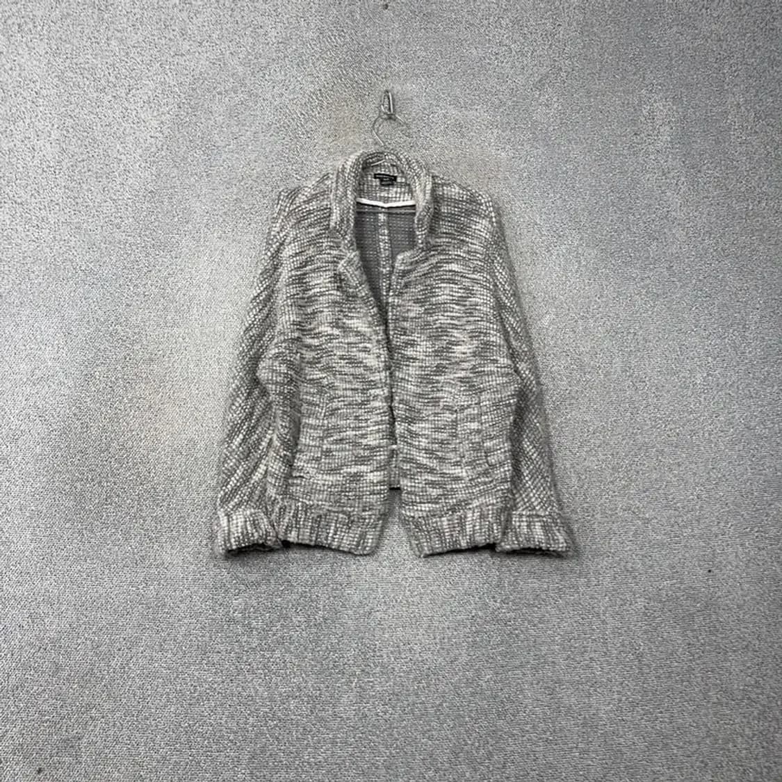 클럽모나코 그레이 배색 캐주얼 오버핏 니트 가디건 XS 상품이미지1