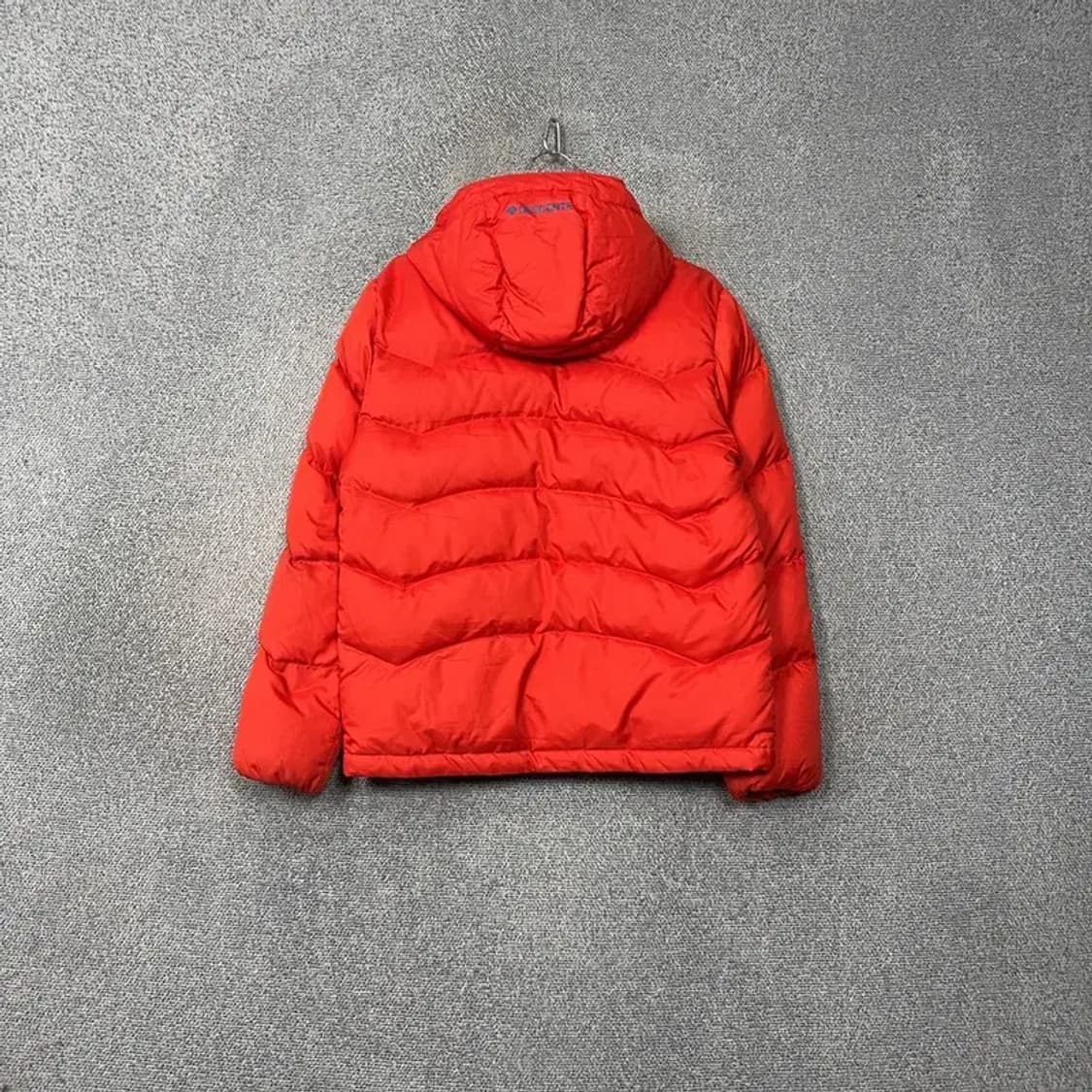 데상트 로고 캐주얼 오렌지 패딩 점퍼 M 상품이미지2