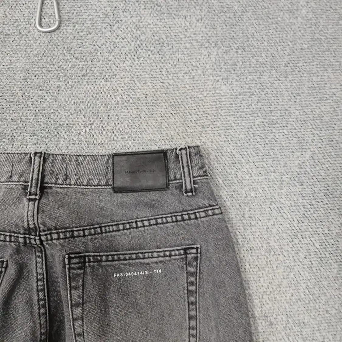 페이탈리즘 워싱 디스트로이드 흑청 청바지 44 상품이미지3