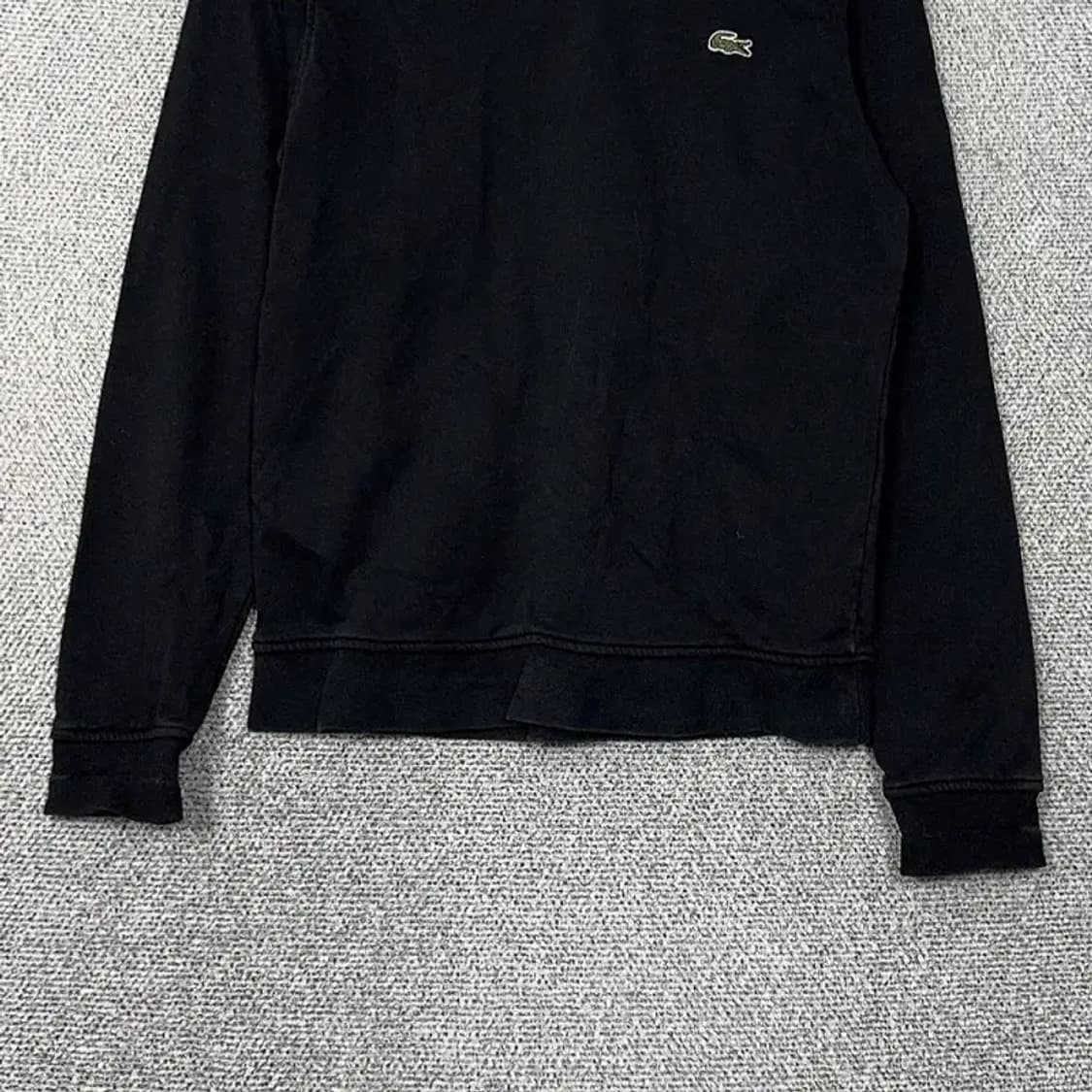 라코스테 블랙 로고 캐주얼 맨투맨 S 상품이미지4
