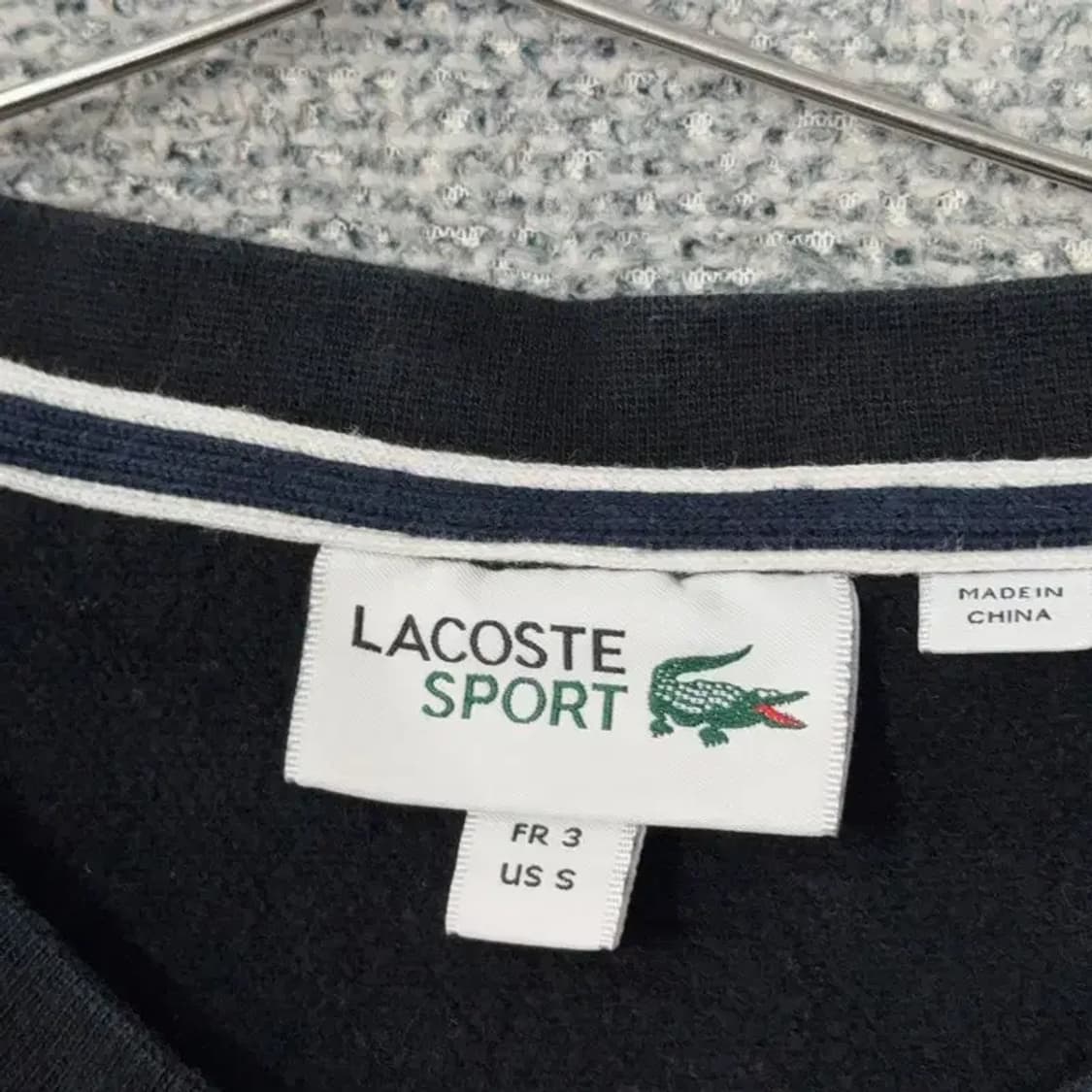 라코스테 블랙 로고 캐주얼 맨투맨 S 상품이미지5