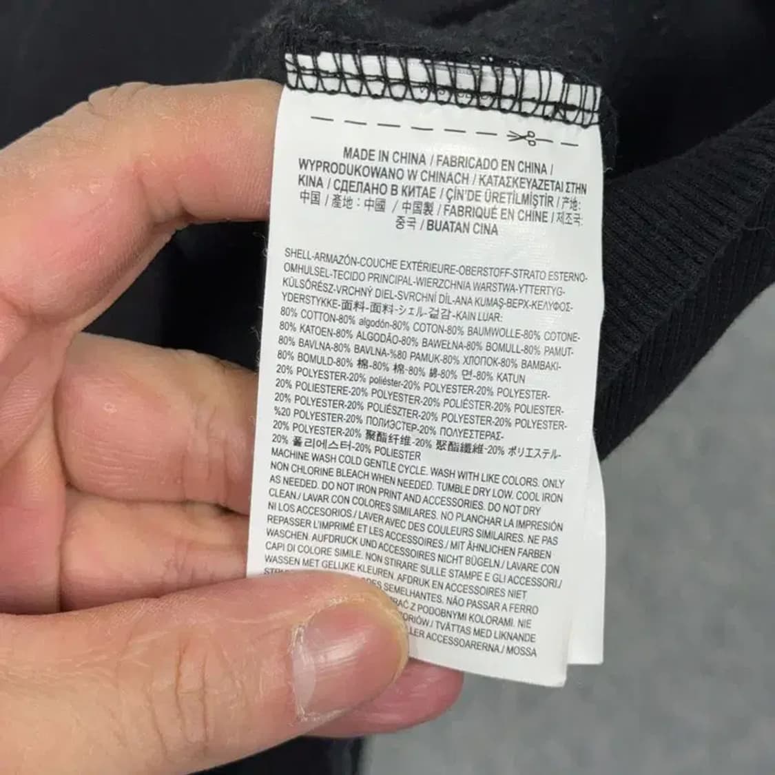 반스 로고 캐주얼 오버핏 남성 후드티 L 상품이미지4