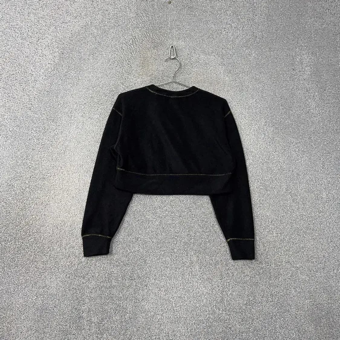 나이키 블랙 벨벳 크롭 맨투맨 S 상품이미지2