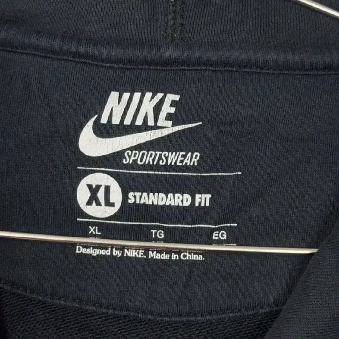 나이키 빈티지 백프린팅 로고 오버핏 후드 집업 XL 상품이미지3