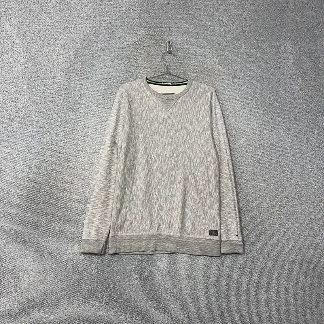 타미힐피거 그레이 배색 캐주얼 맨투맨 S 상품이미지1