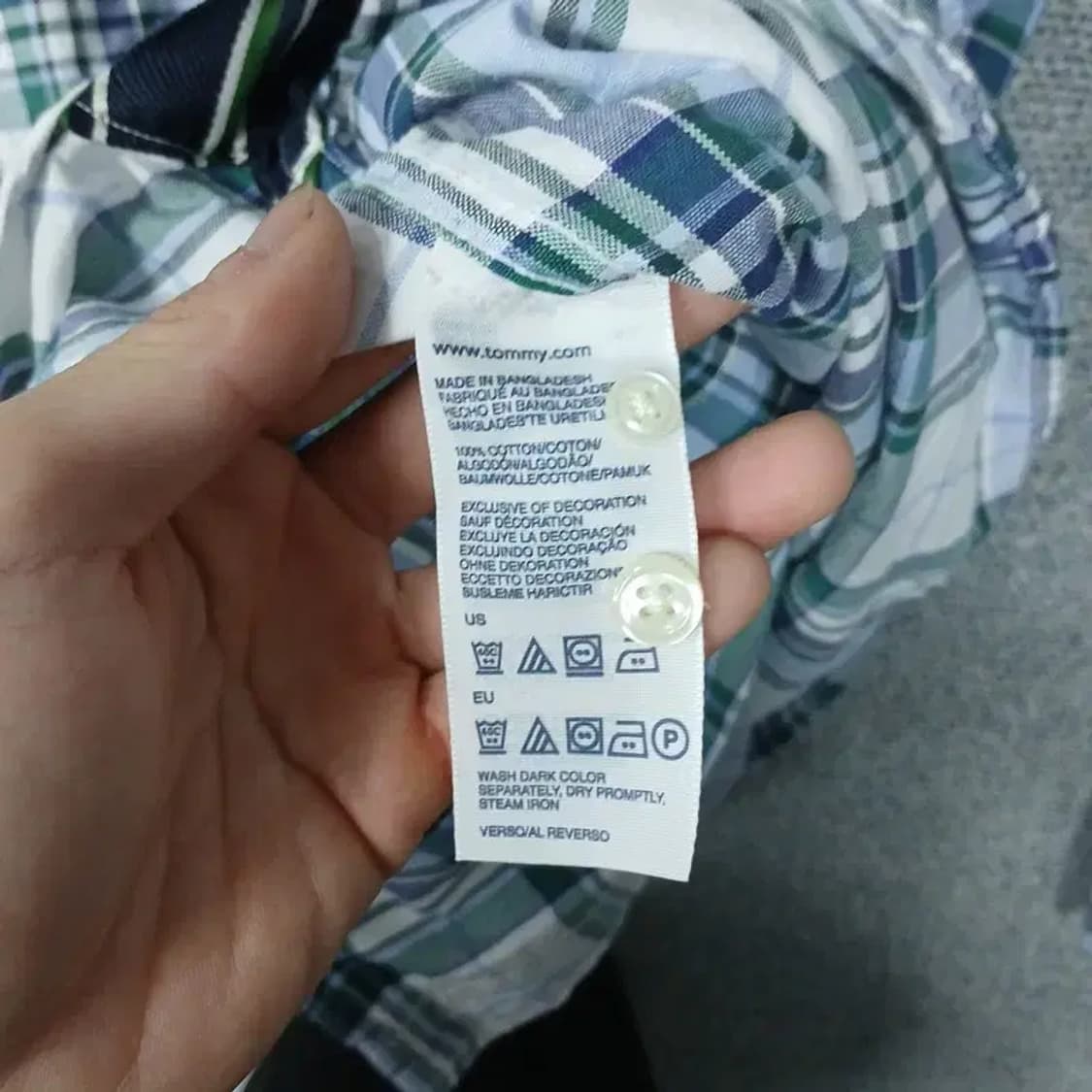 타미힐피거 로고 캐주얼 코튼 셔츠 M 상품이미지6