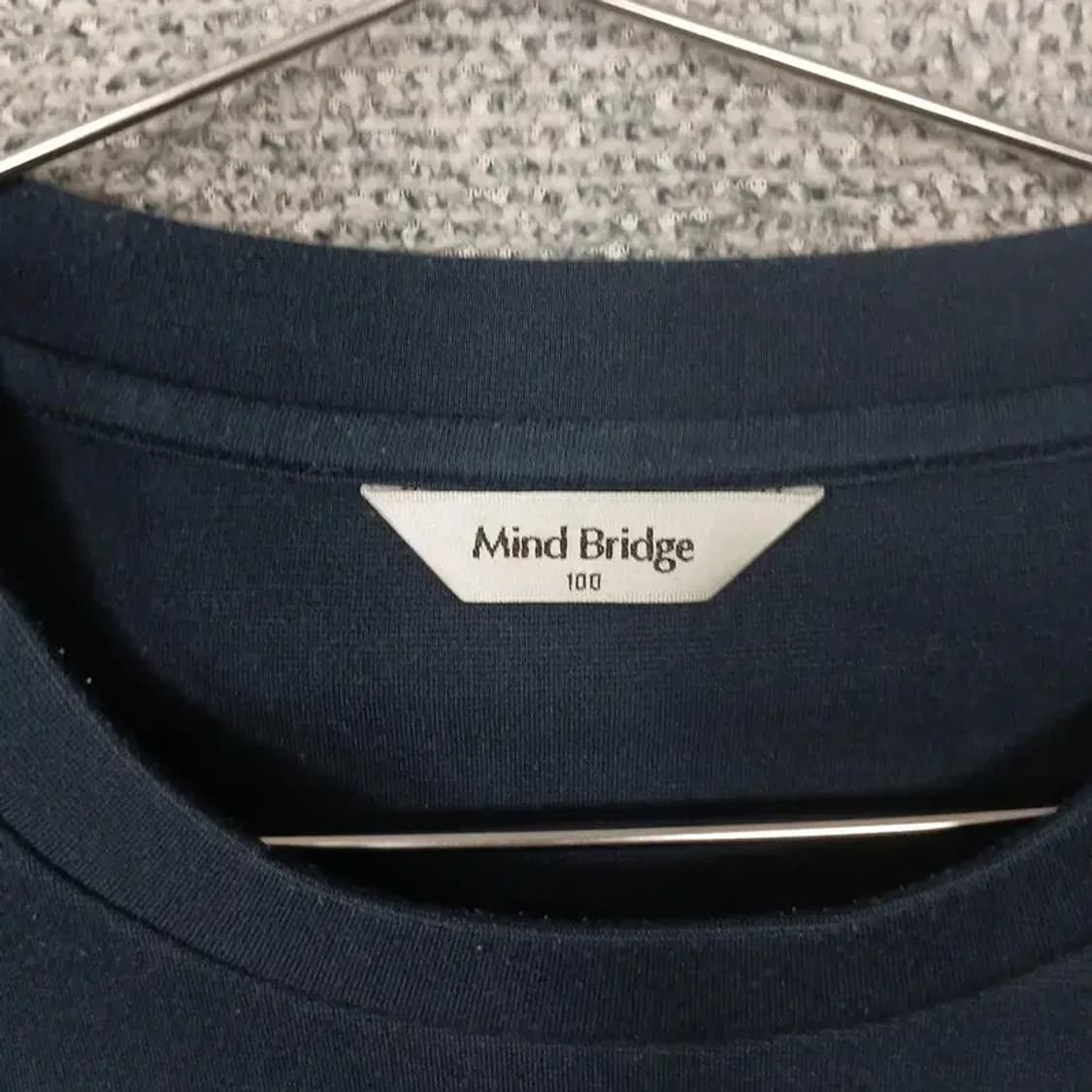 마인드브릿지 네이비 나그랑 캐주얼 맨투맨 100 상품이미지3