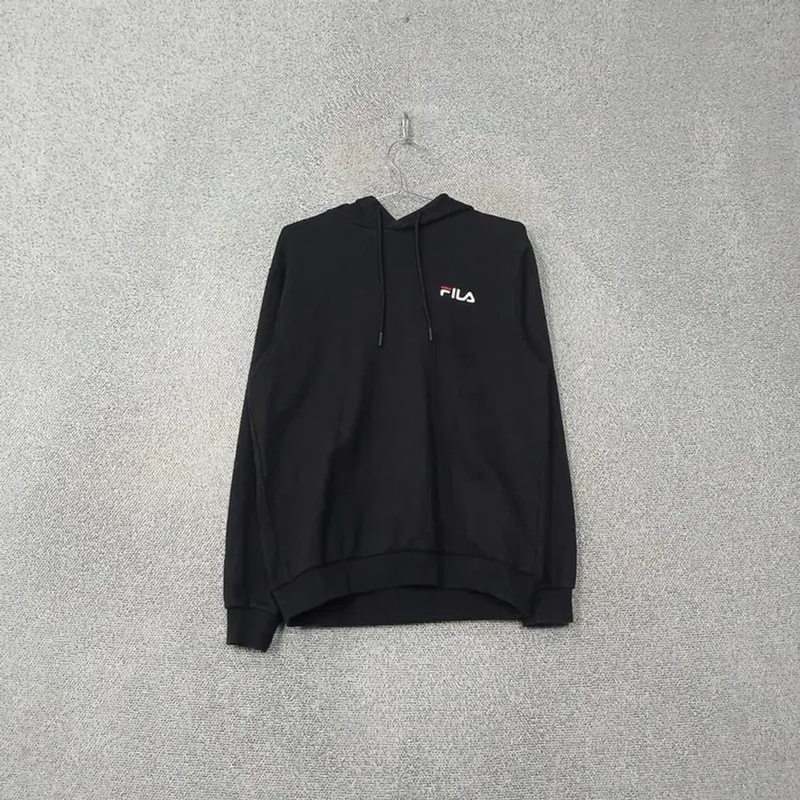 휠라 블랙 스펠 로고 남성 후드티 95(M) 상품이미지1