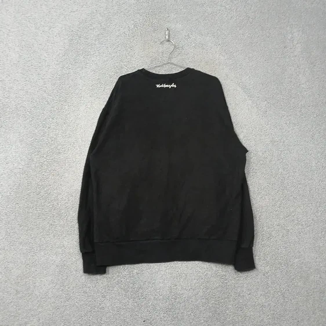 커버낫 로고 블랙 스웻셔츠 맨투맨 X-LARGE 상품이미지2