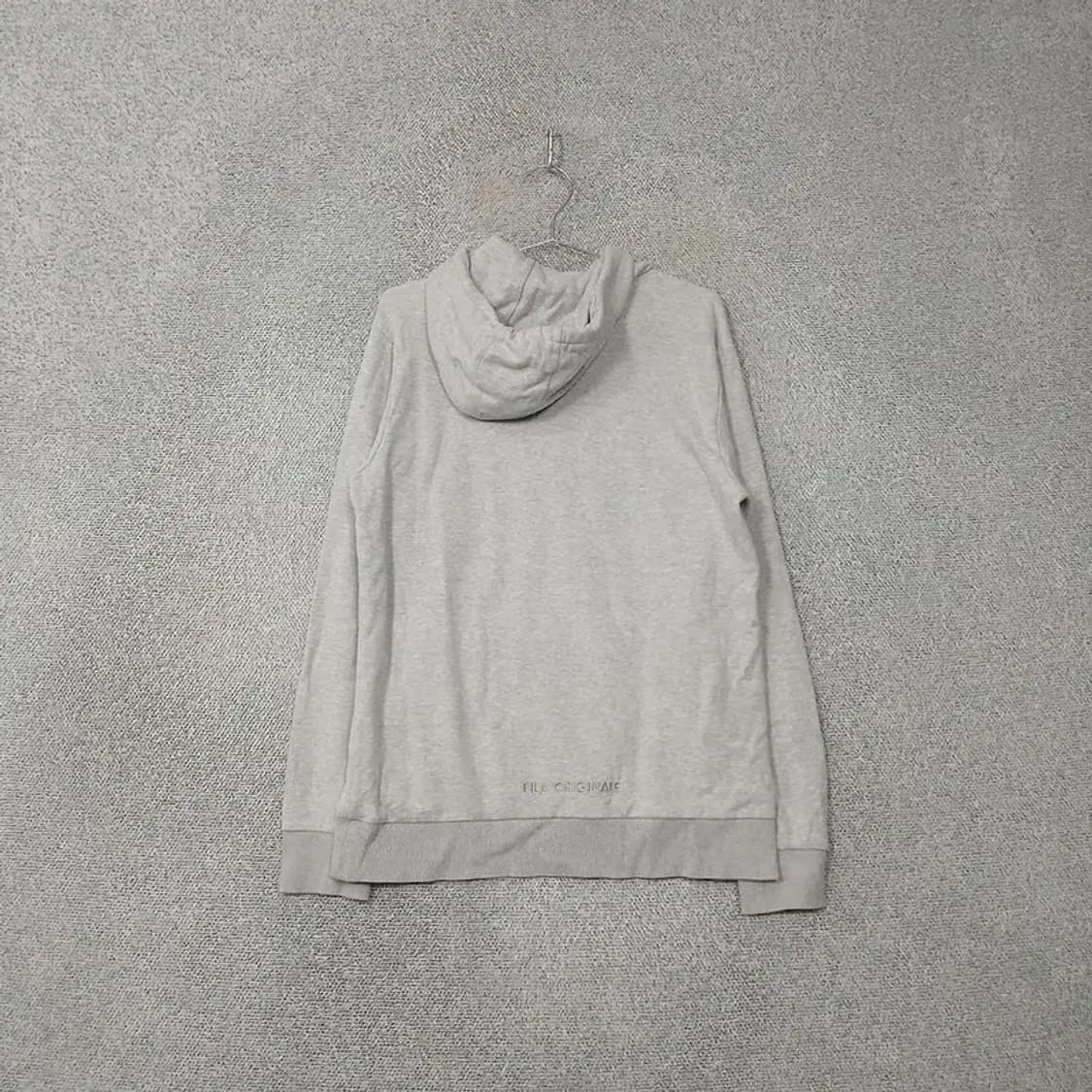 휠라 프린팅 로고 그레이 후드티 M 상품이미지2