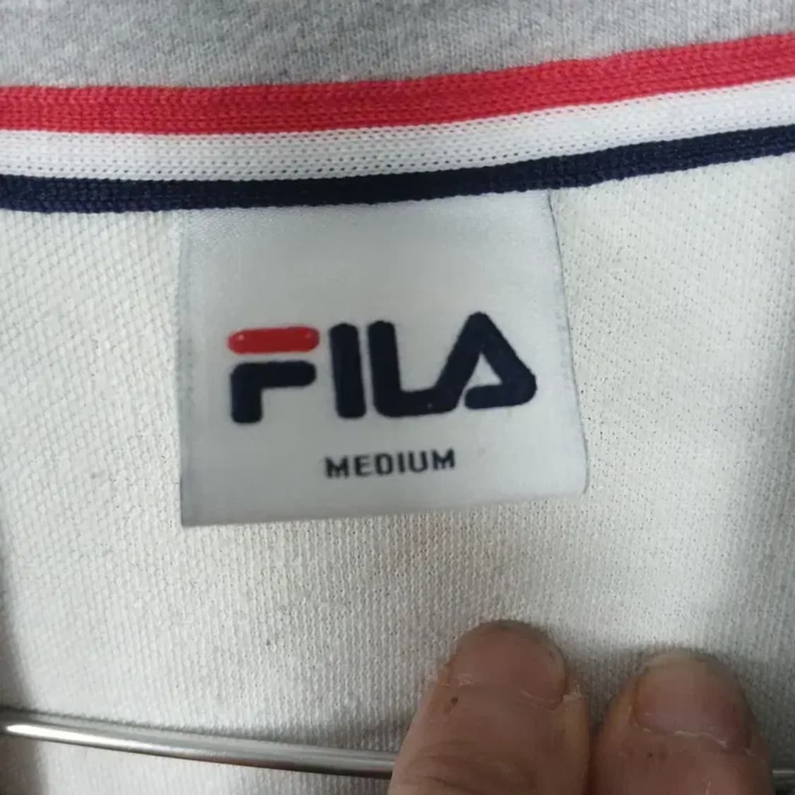 휠라 프린팅 로고 그레이 후드티 M 상품이미지3