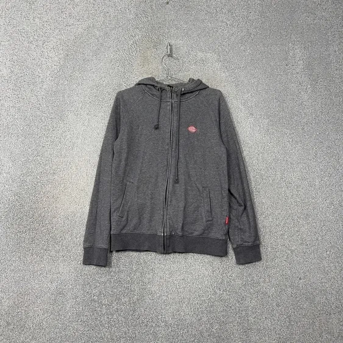 디키즈 로고 그레이 후드 집업 MEDIUM 상품이미지1