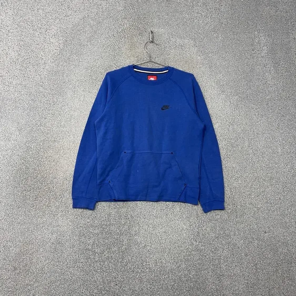 나이키 블루 로고 스우시 맨투맨 M 상품이미지1