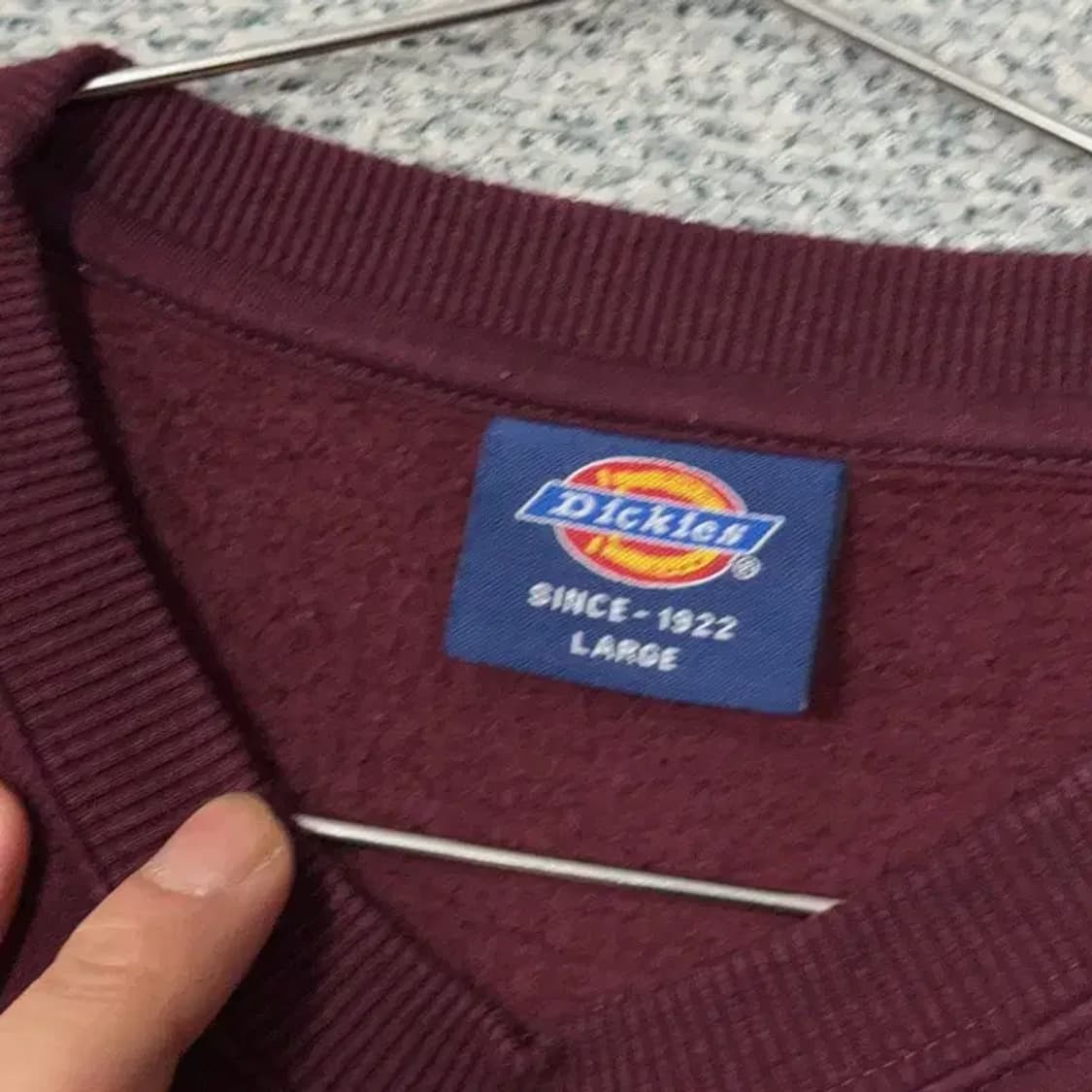 디키즈 빈티지 프린팅 와인 맨투맨 L 상품이미지3