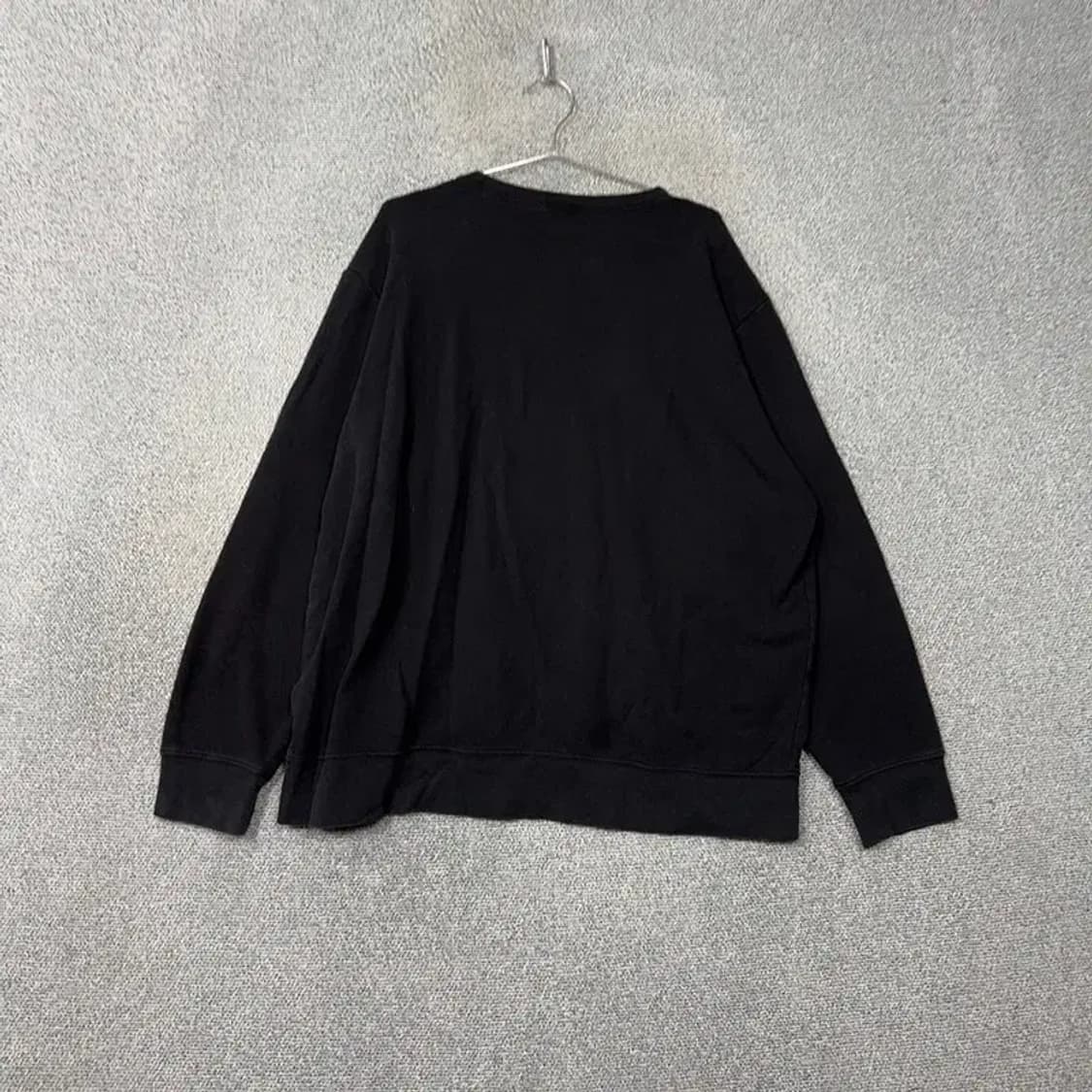 노스페이스 로고 블랙 기모 맨투맨 XXL 상품이미지2