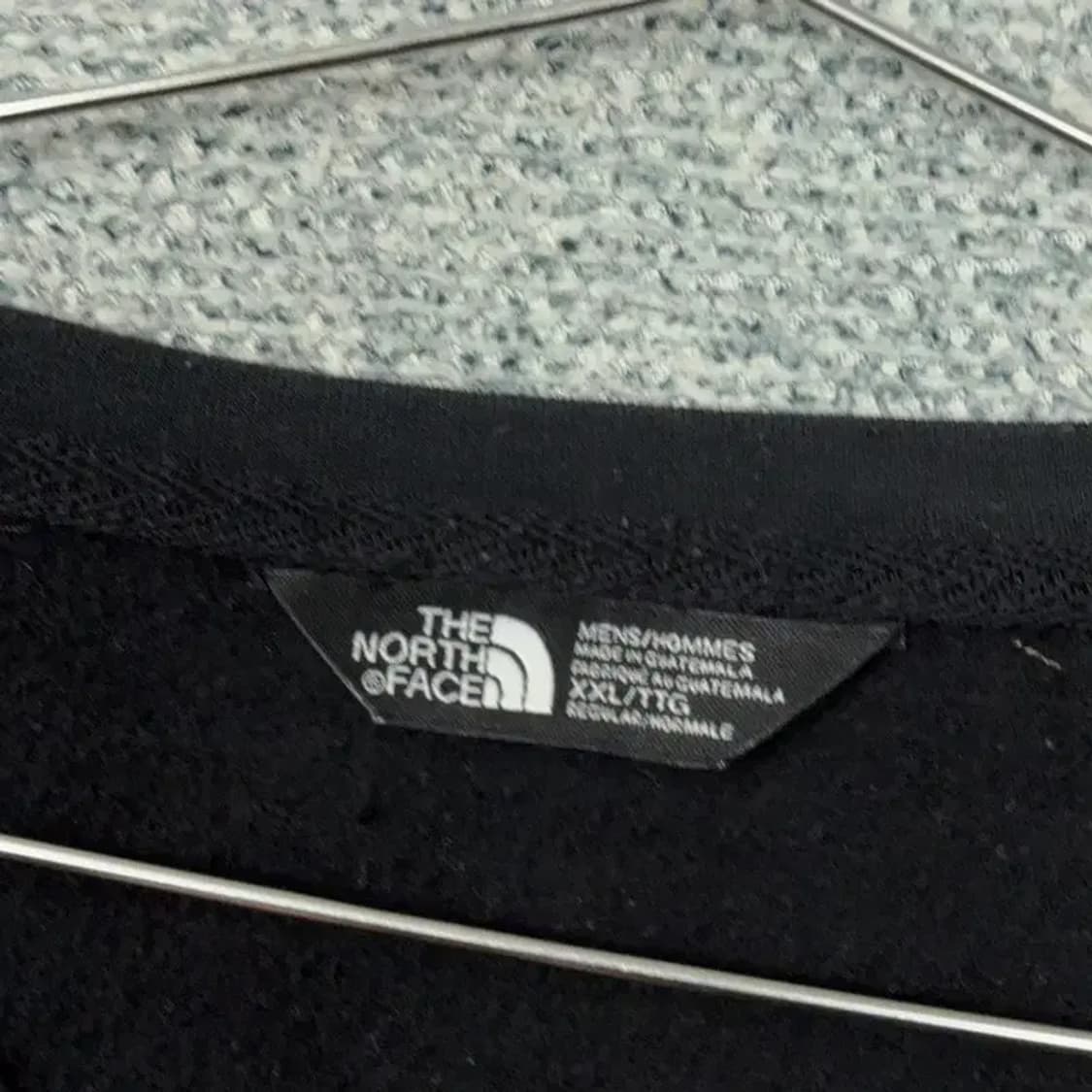 노스페이스 로고 블랙 기모 맨투맨 XXL 상품이미지3