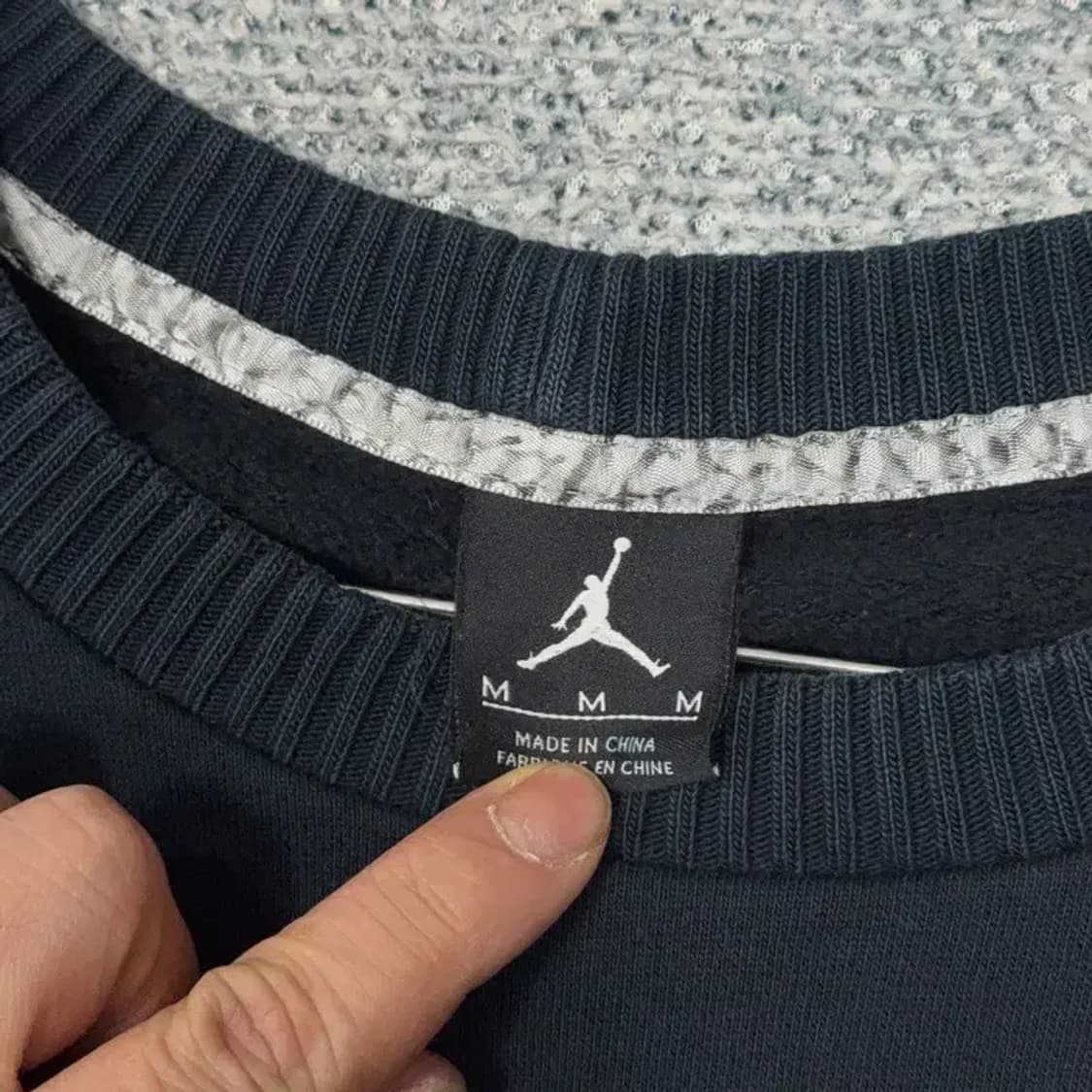 조던 점프맨 로고 블랙 맨투맨 M 상품이미지5