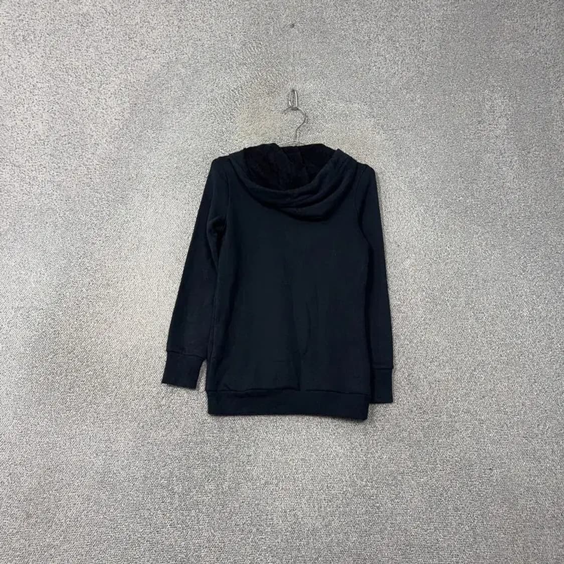 푸마 빅로고 프린팅 블랙 기모 후드티 S 상품이미지2