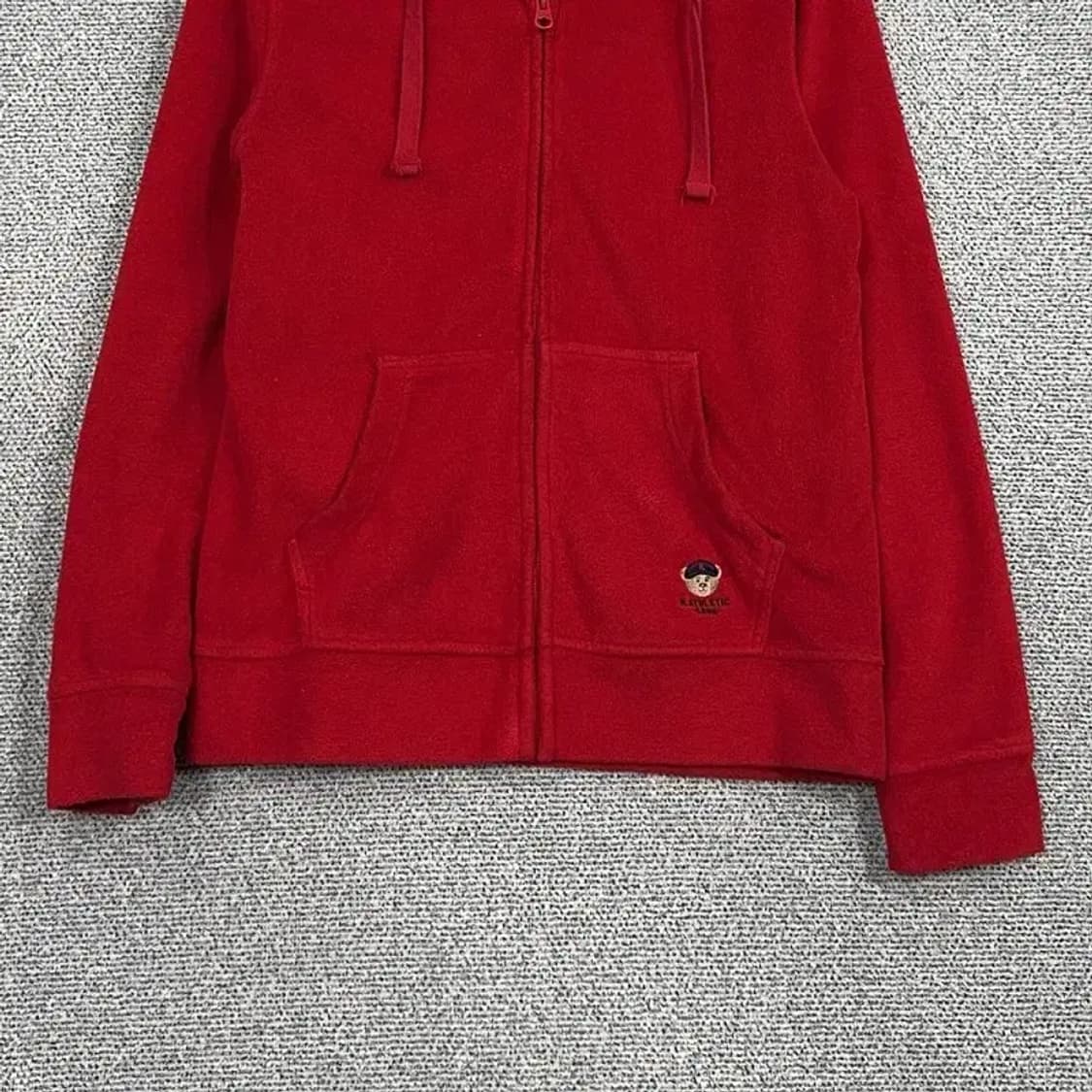 라틀래틱 베어 로고 레드 후드티 S 상품이미지4