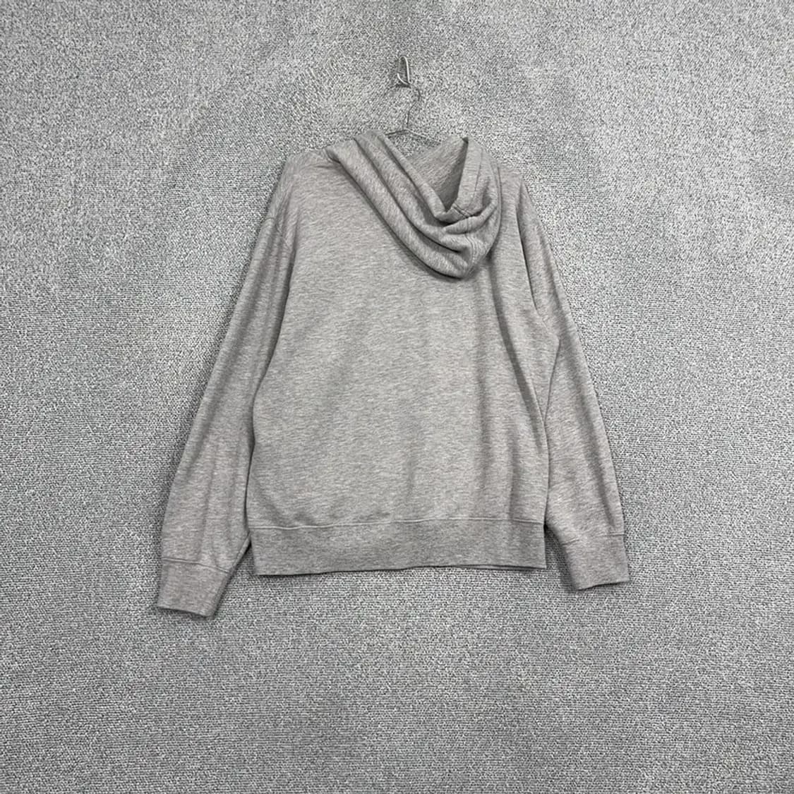 뉴발란스 로고 프린팅 라이트 그레이 후드티 XL 상품이미지2