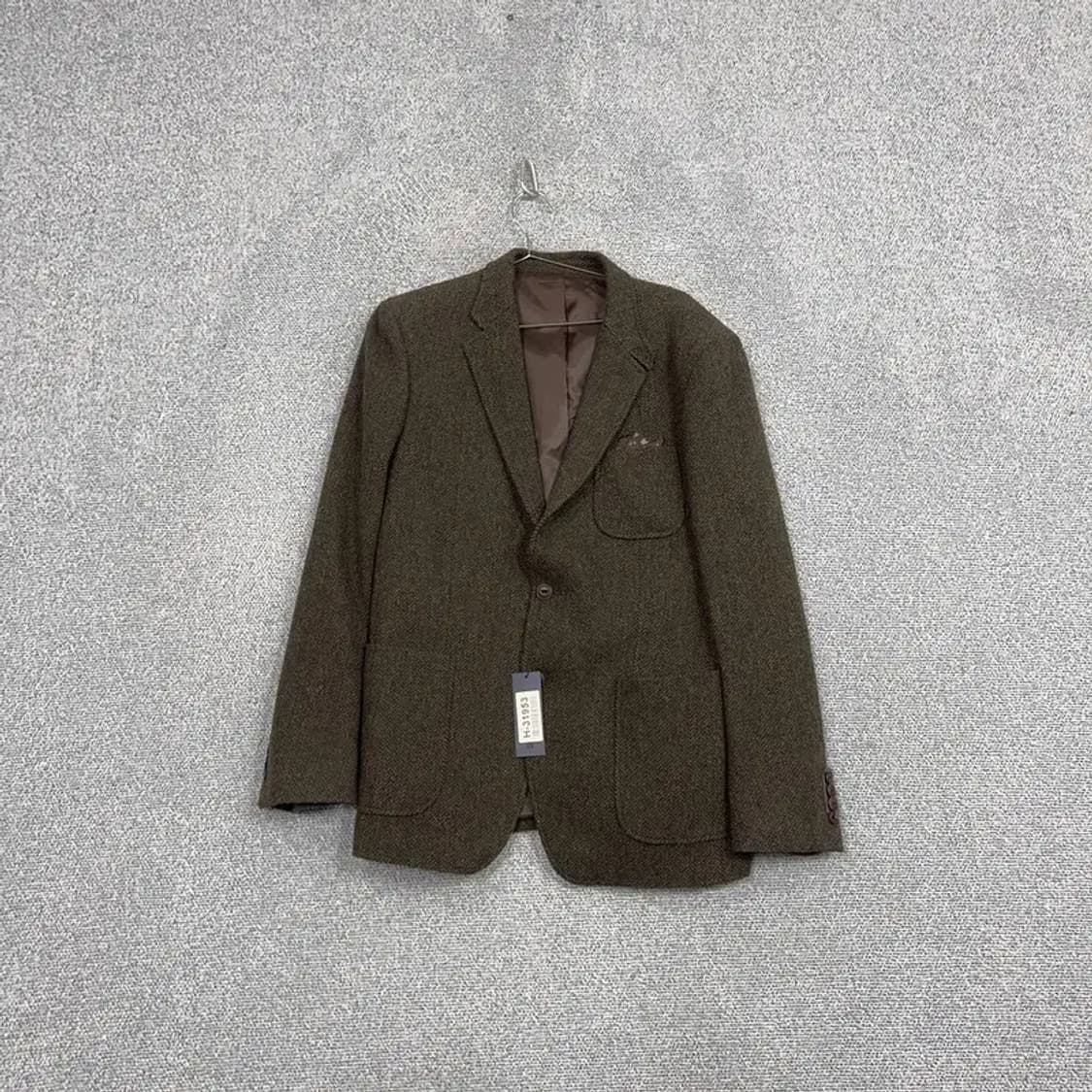 [새상품] 스파오 남성 브라운 캐주얼 해링본 블레이저 110 상품이미지1