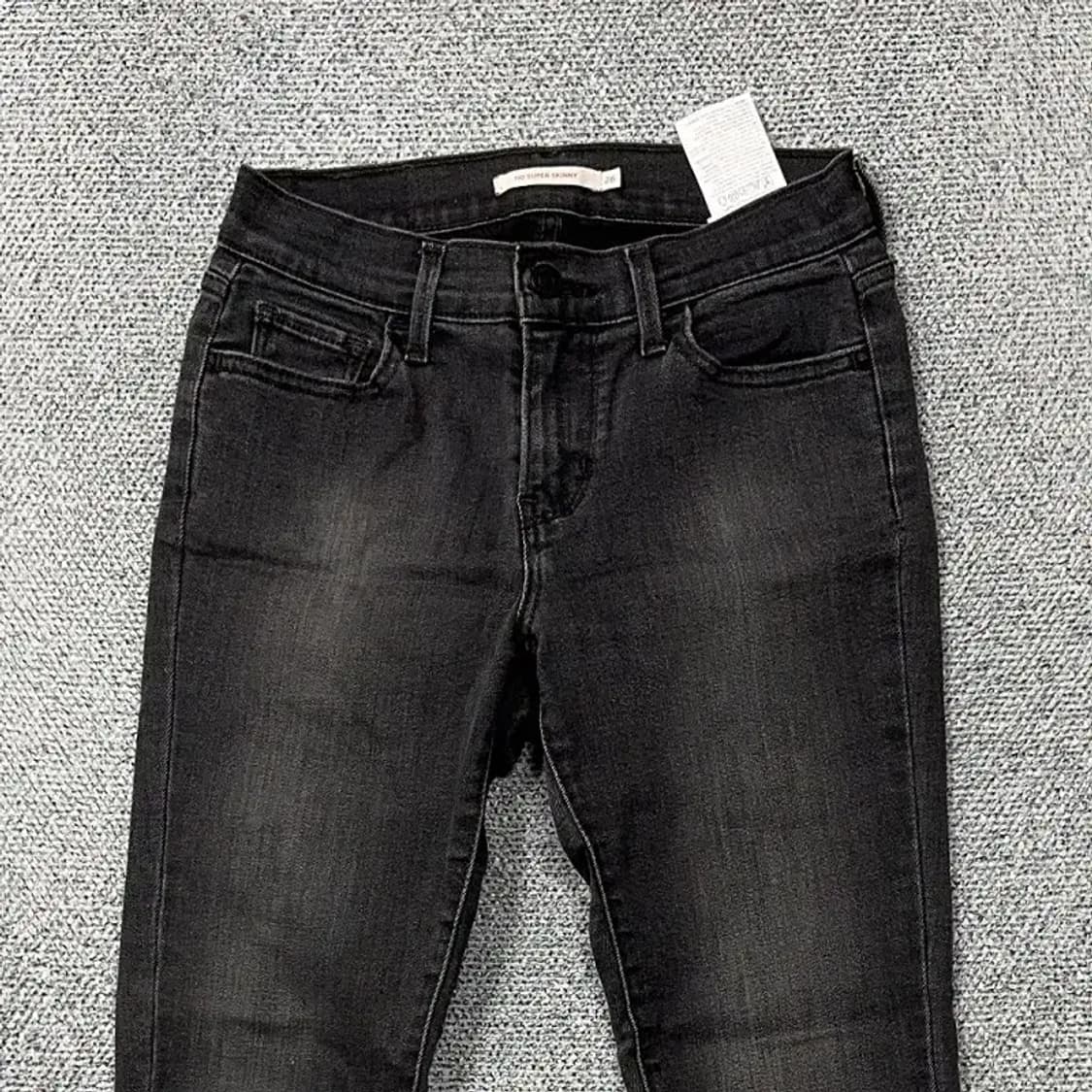 리바이스 710 여성 흑청 스키니진 26 상품이미지3