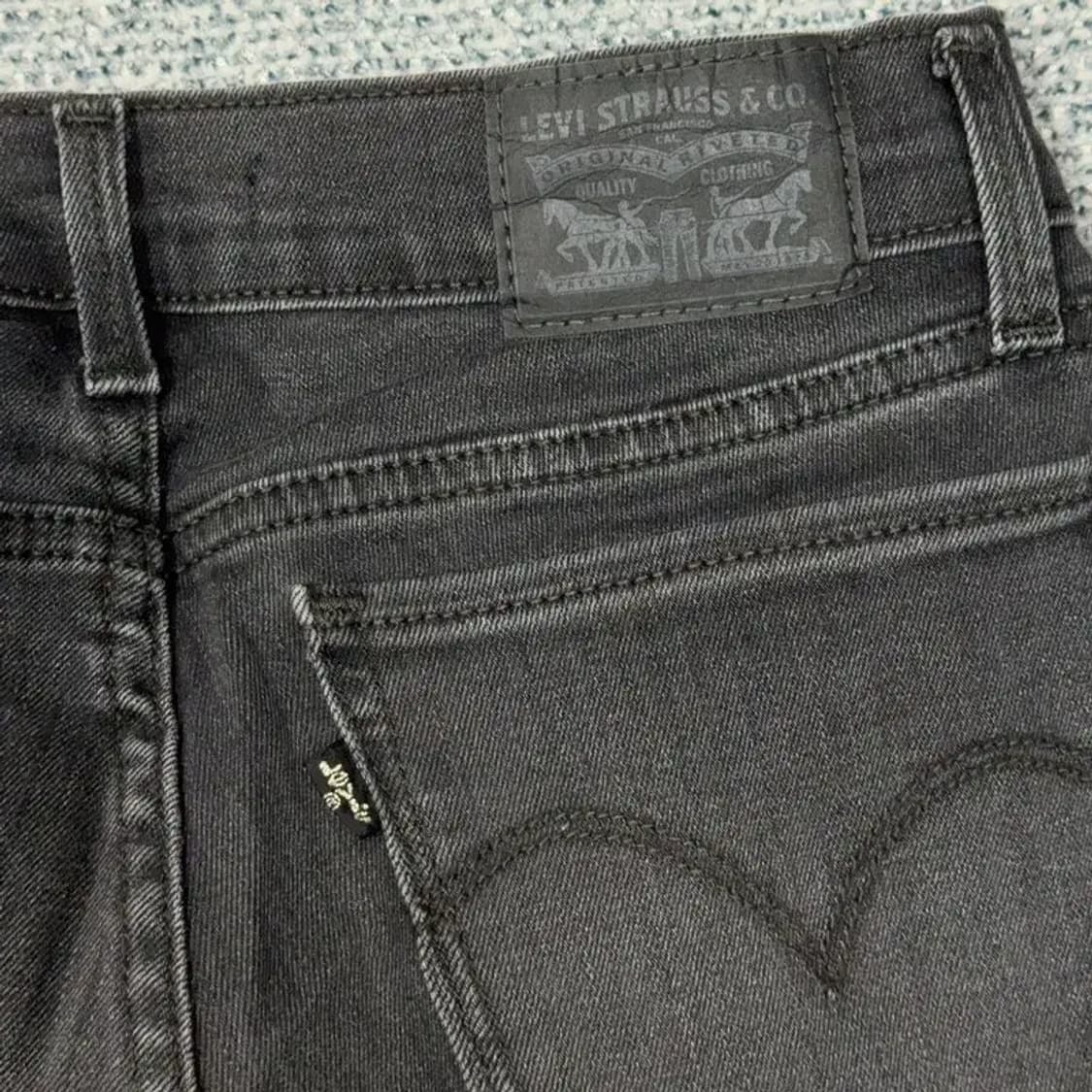 리바이스 710 여성 흑청 스키니진 26 상품이미지5