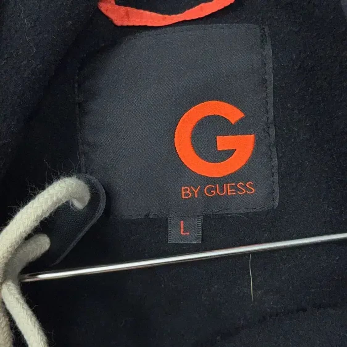 게스 베이지 양털 밀리터리 집업 조끼 L 상품이미지5