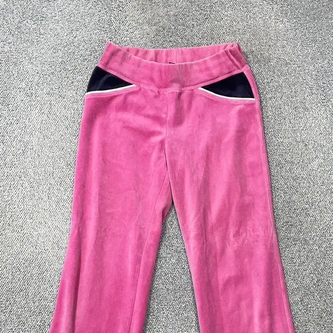 리복 핑크 Y2K 벨벳 트레이닝 팬츠 L 상품이미지3