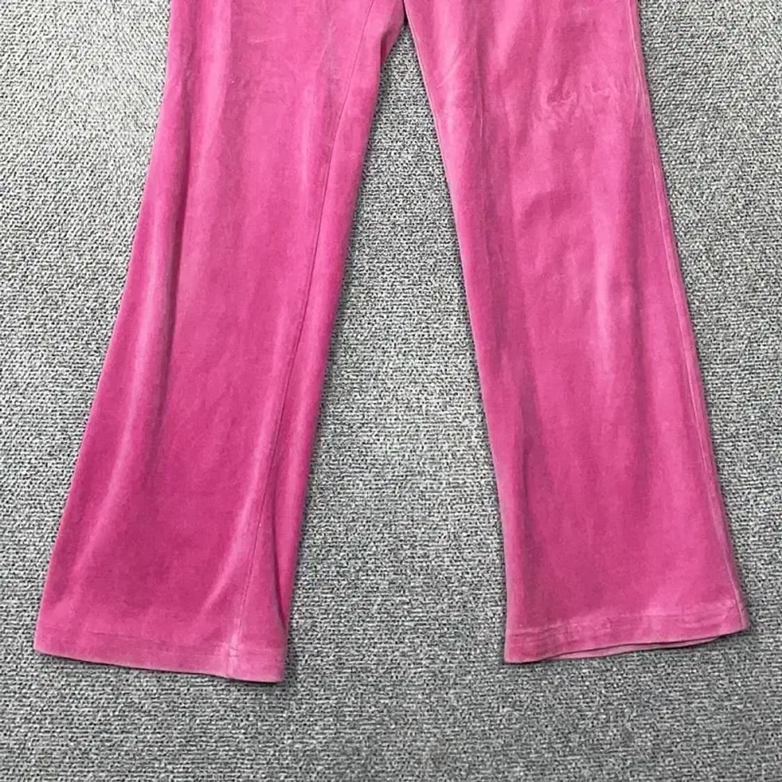 리복 핑크 Y2K 벨벳 트레이닝 팬츠 L 상품이미지4