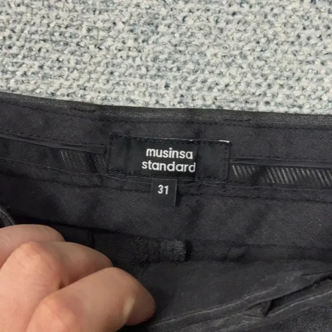 무신사스탠다드 그레이 남성 슬랙스 31 상품이미지5