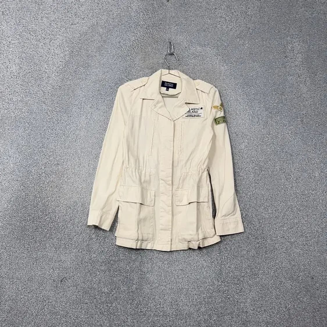 플라스틱아일랜드 크림 패치 여성 빈티지 필드 자켓 XS 상품이미지1