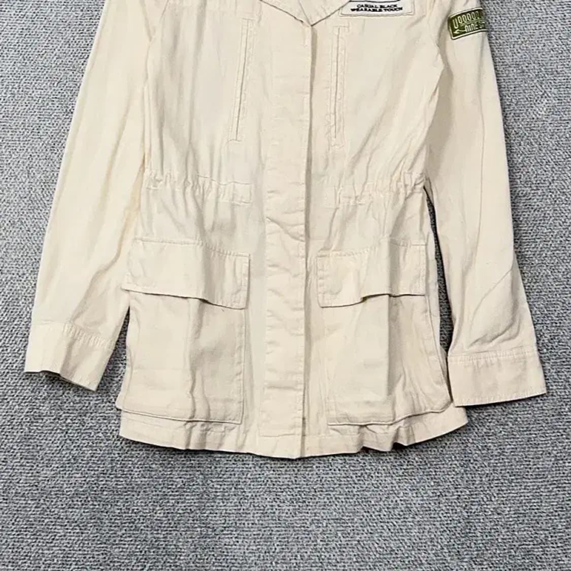 플라스틱아일랜드 크림 패치 여성 빈티지 필드 자켓 XS 상품이미지4